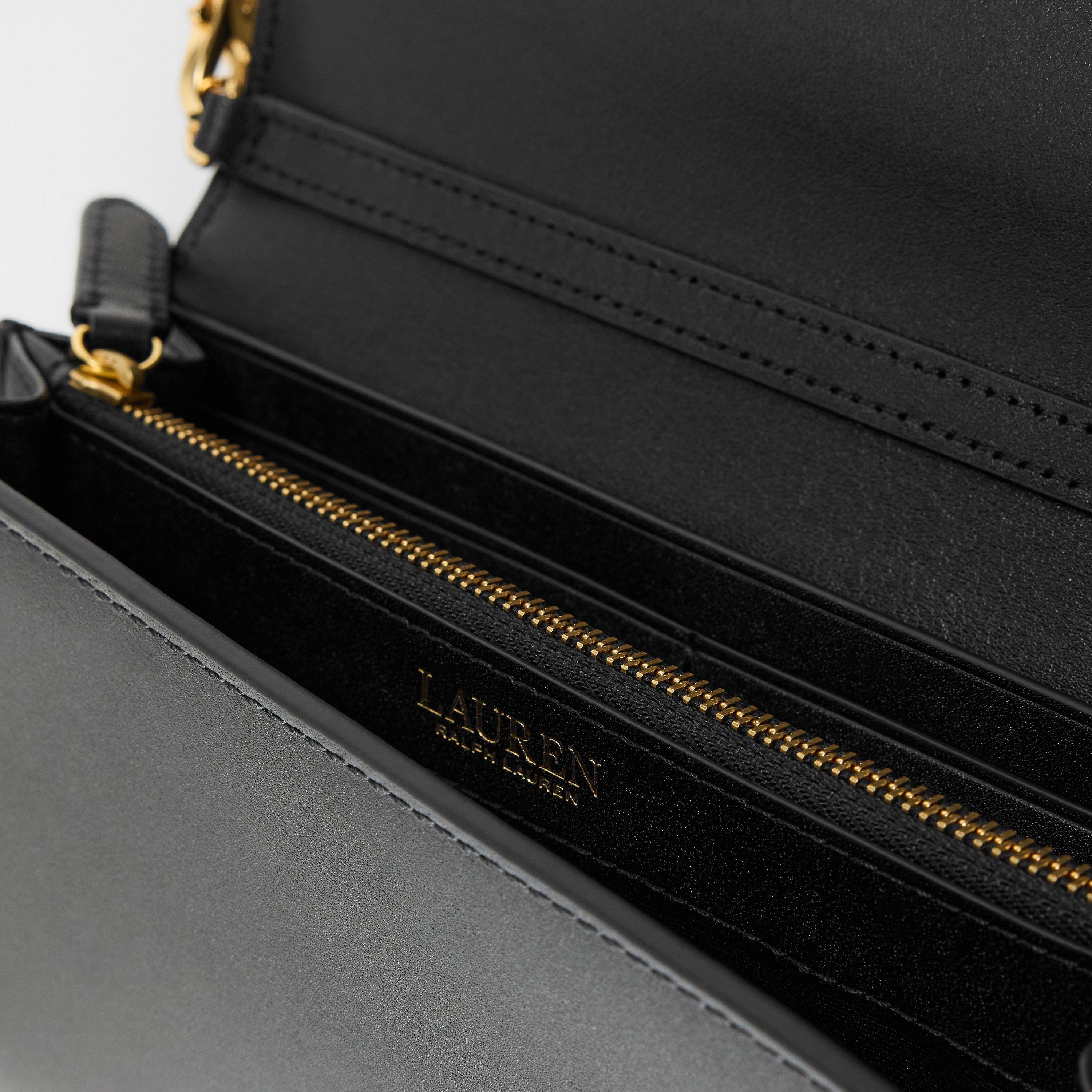 Black - Lauren by Ralph Lauren - Women's Adair Leather Wallet On Chain - 6