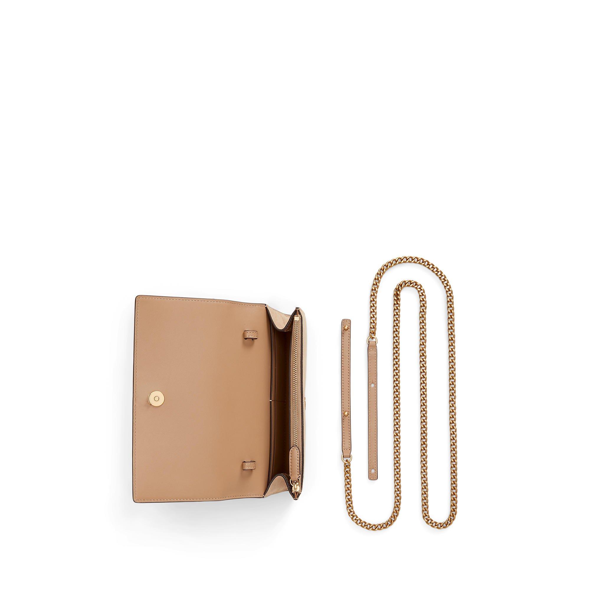 TAN - Lauren by Ralph Lauren - Womens Adair Chain Wallet - 8