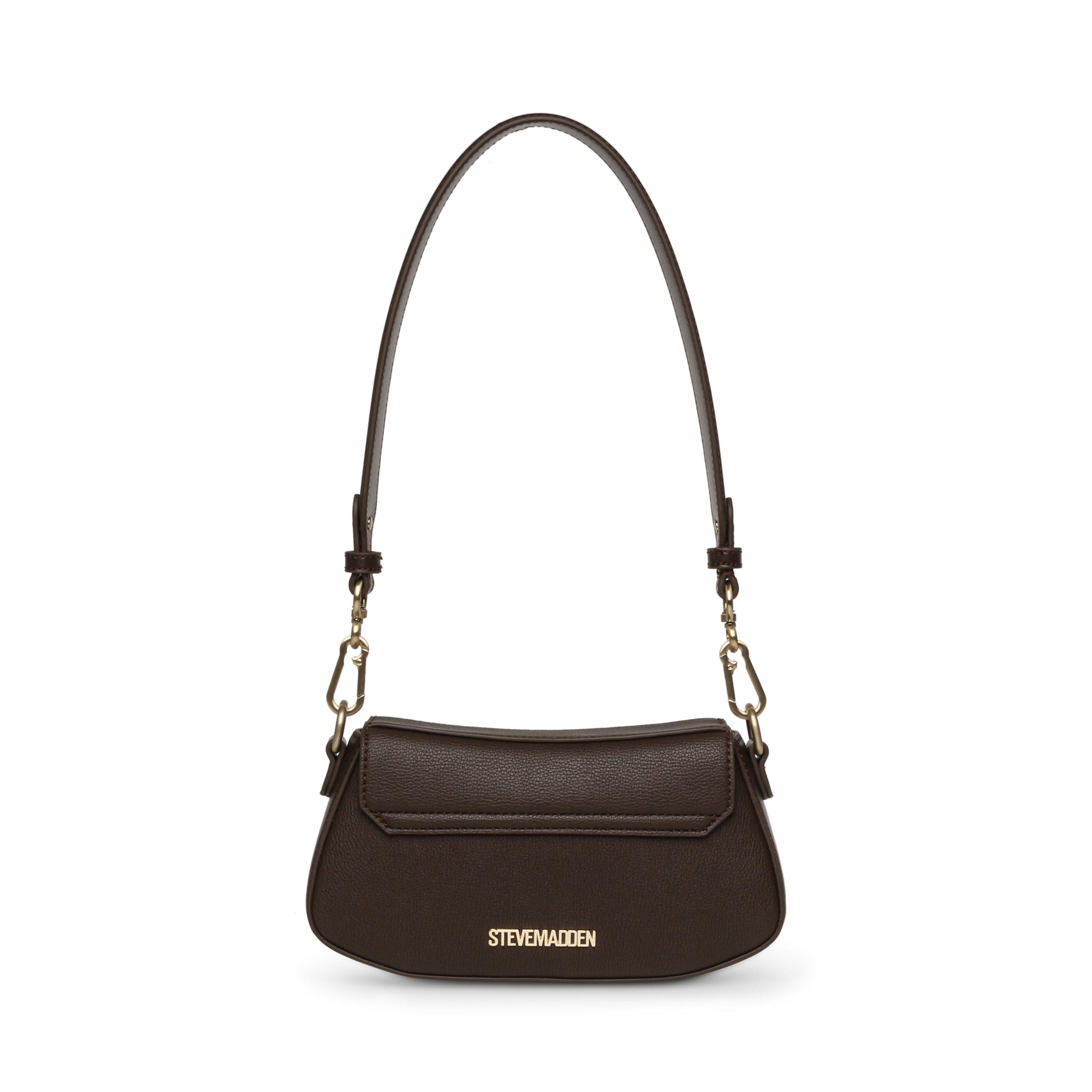 CHOC/GOLD - Steve Madden - Women's Btaiga Faux Leather Shoulder Bag - 2