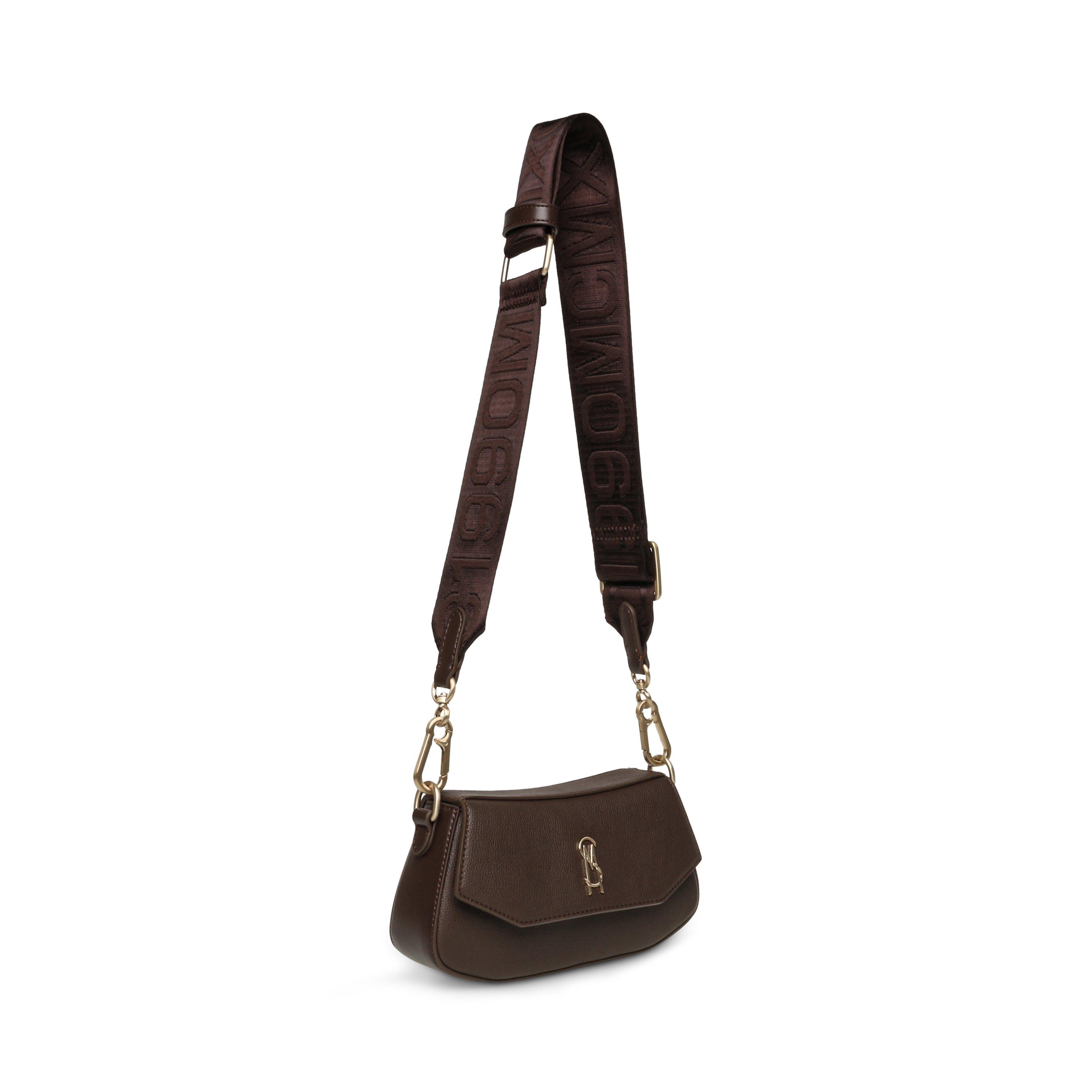 CHOC/GOLD - Steve Madden - Women's Btaiga Faux Leather Shoulder Bag - 3