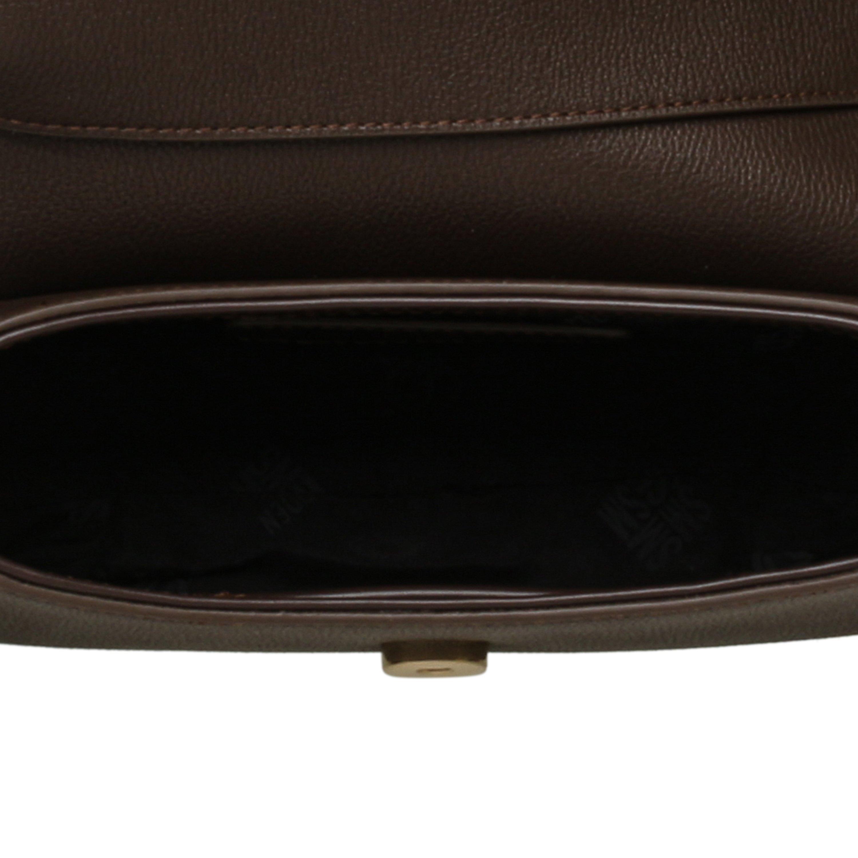 CHOC/GOLD - Steve Madden - Women's Btaiga Faux Leather Shoulder Bag - 5