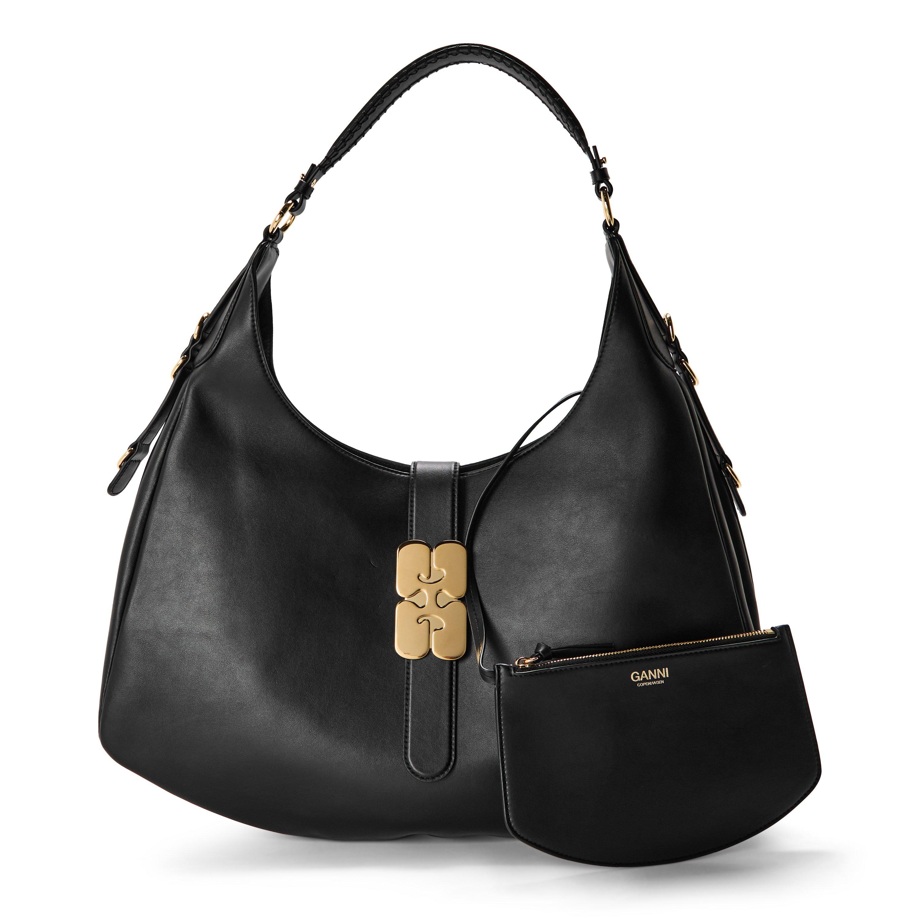 Ganni Women's Kat Large Shoulder Bag - Black