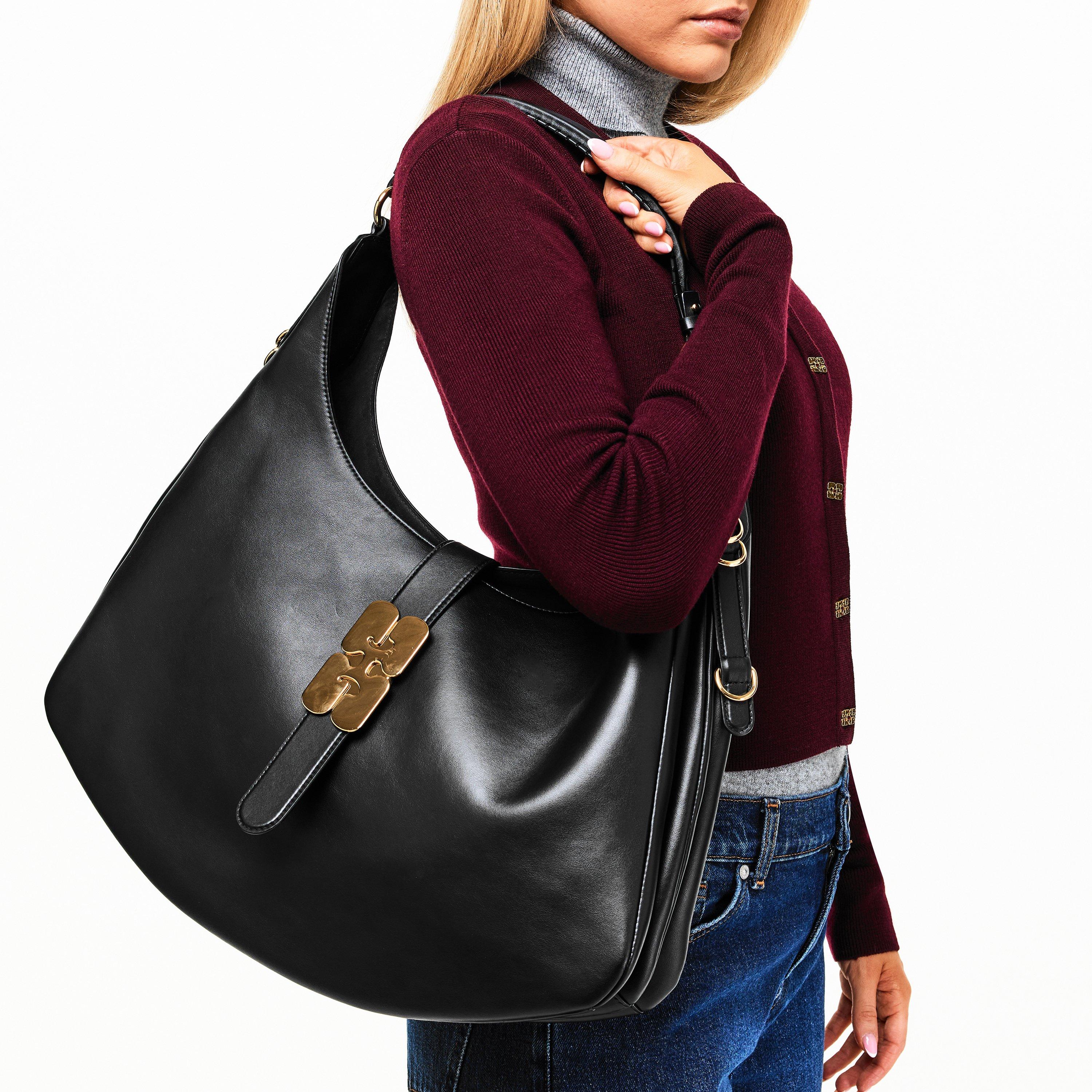 Black - Ganni - Ganni Kat Lrge Ld62 - 3