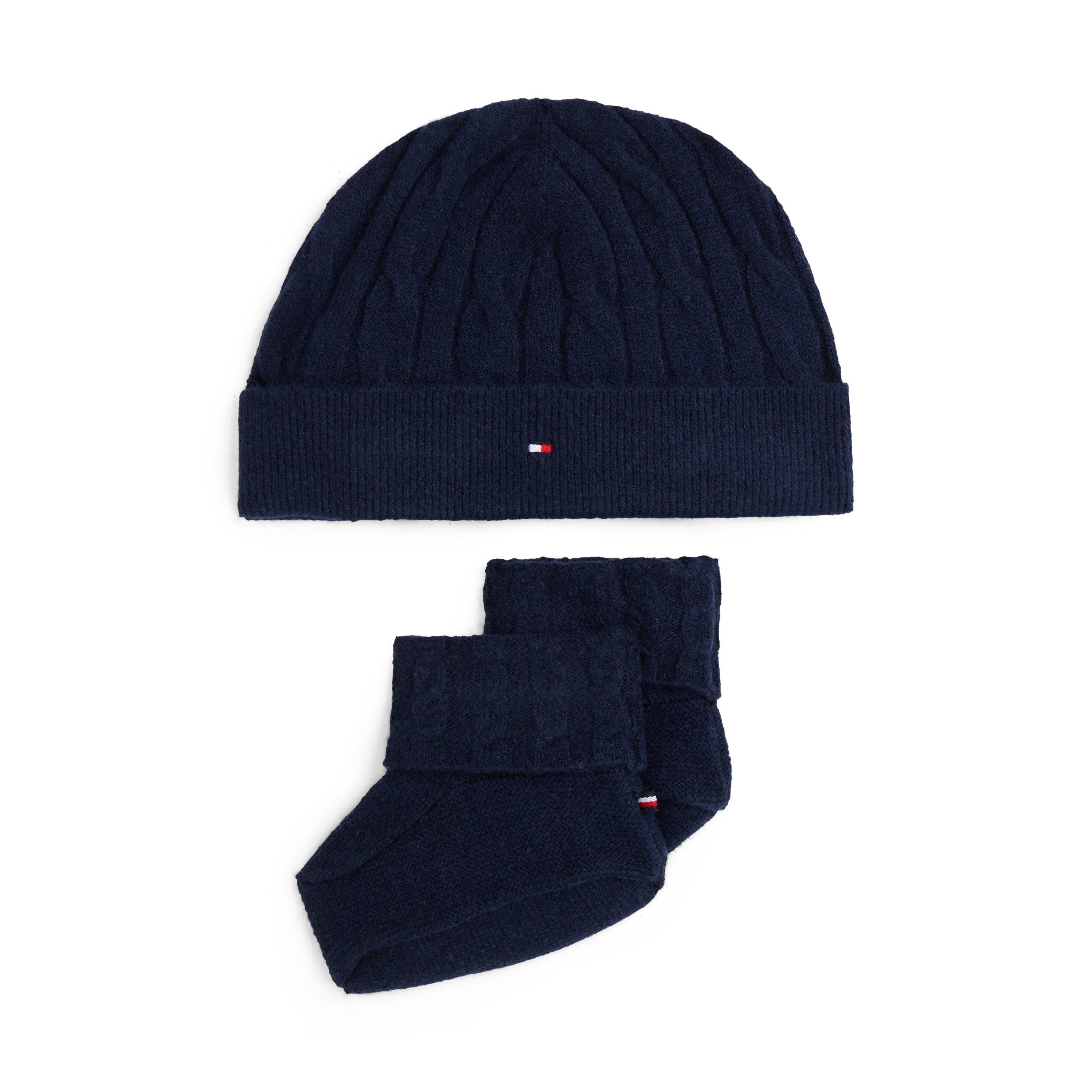 Night Navy C1G - Tommy Hilfiger - Cable Hat and Glove Set - 1