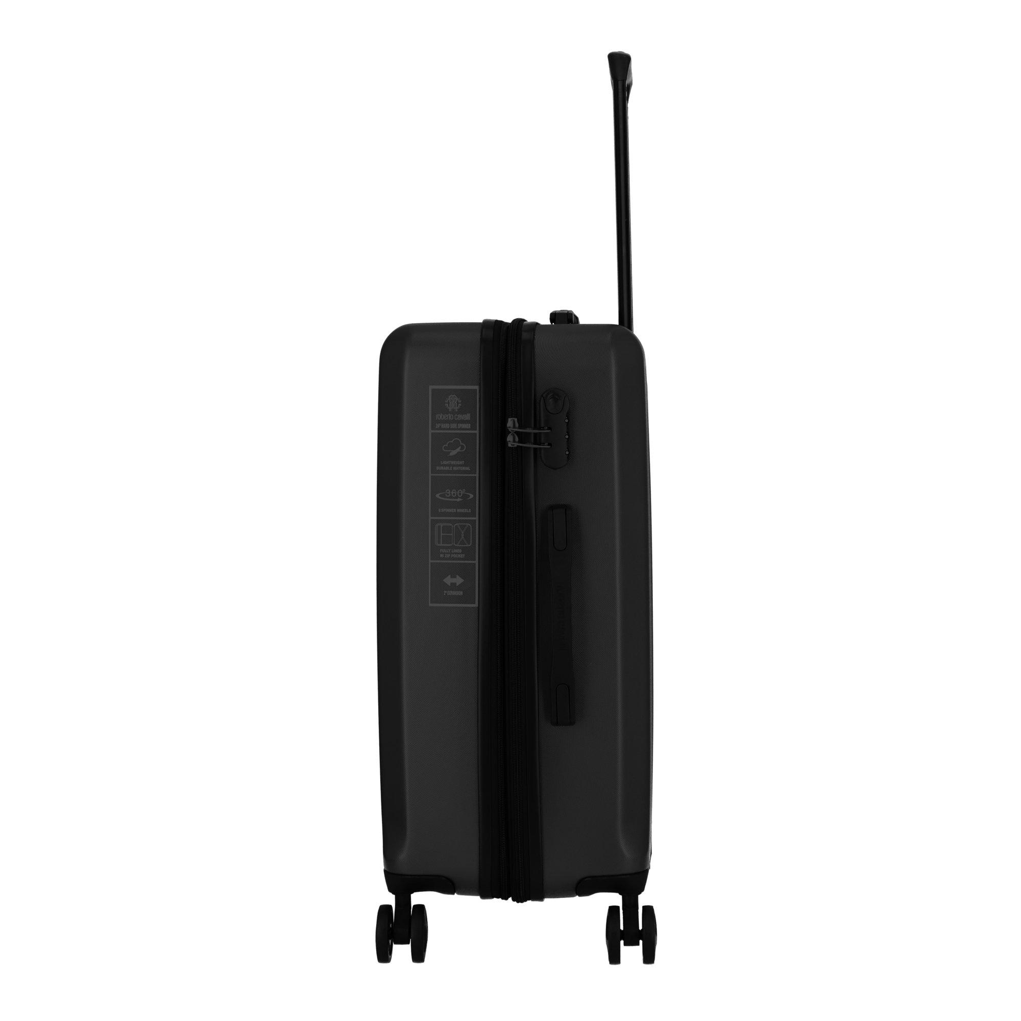 Black - Roberto Cavalli - Women's Classic Logo Hard Suitcases - 3