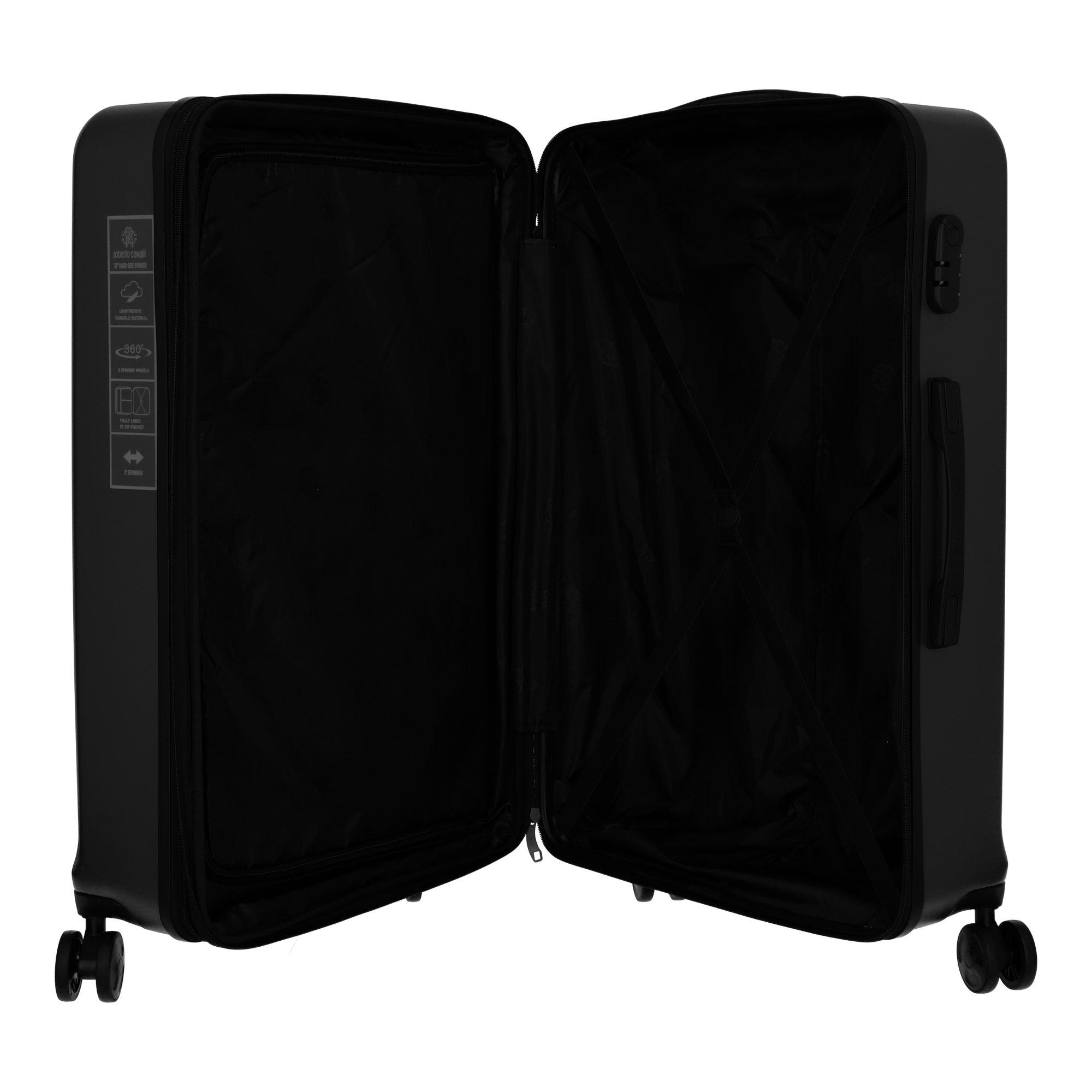 Black - Roberto Cavalli - Women's Classic Logo Hard Suitcases - 4