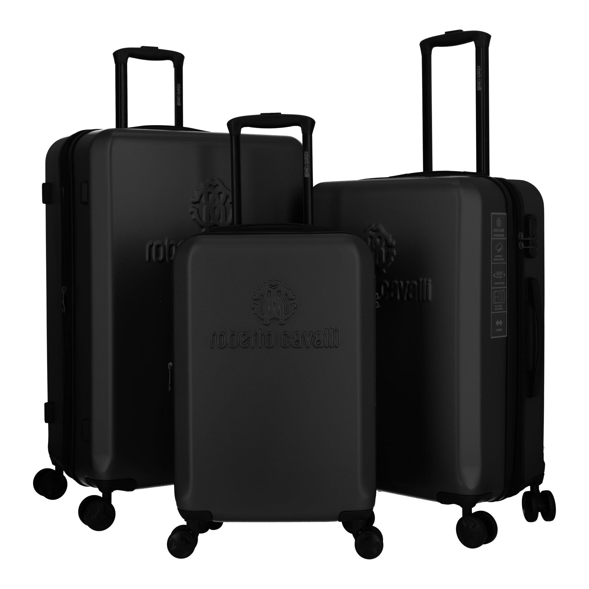 Black - Roberto Cavalli - Women's Classic Logo Hard Suitcases - 7