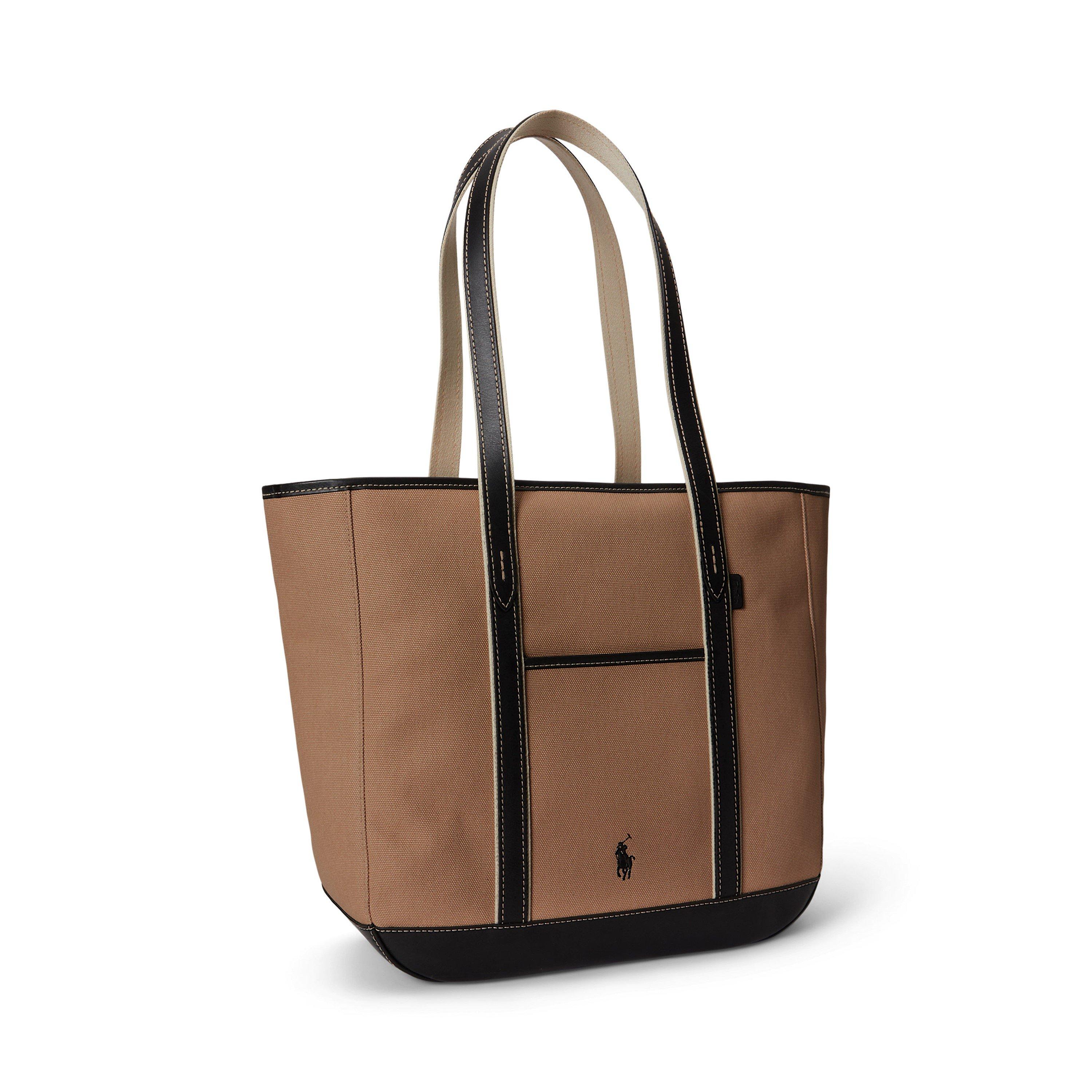 PORCELAIN/BLACK - Polo Ralph Lauren - Women's Tote Bag - 2
