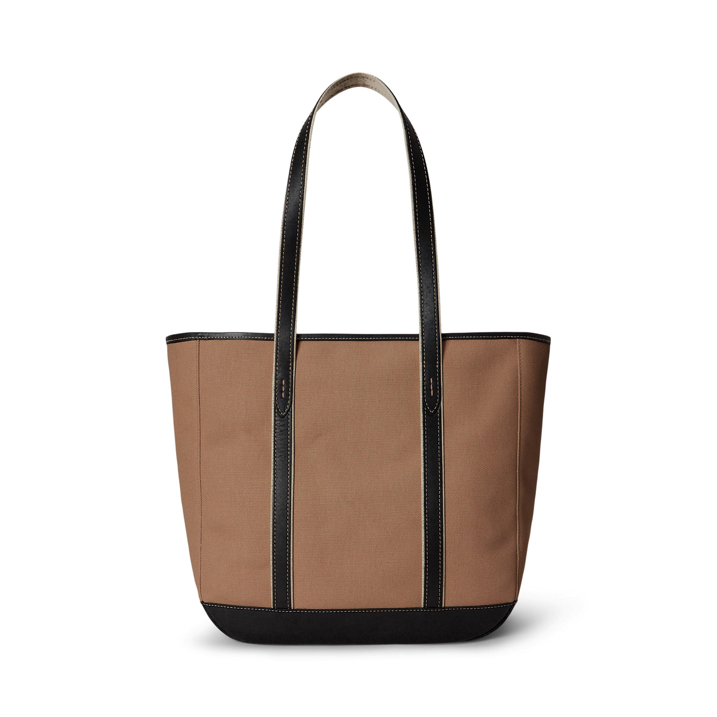 PORCELAIN/BLACK - Polo Ralph Lauren - Women's Tote Bag - 3