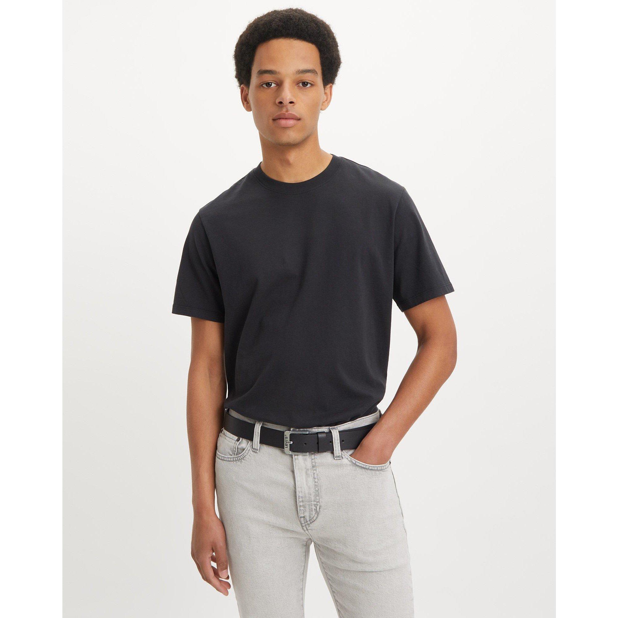 Black - Levis - Men's Leather Belt - 4