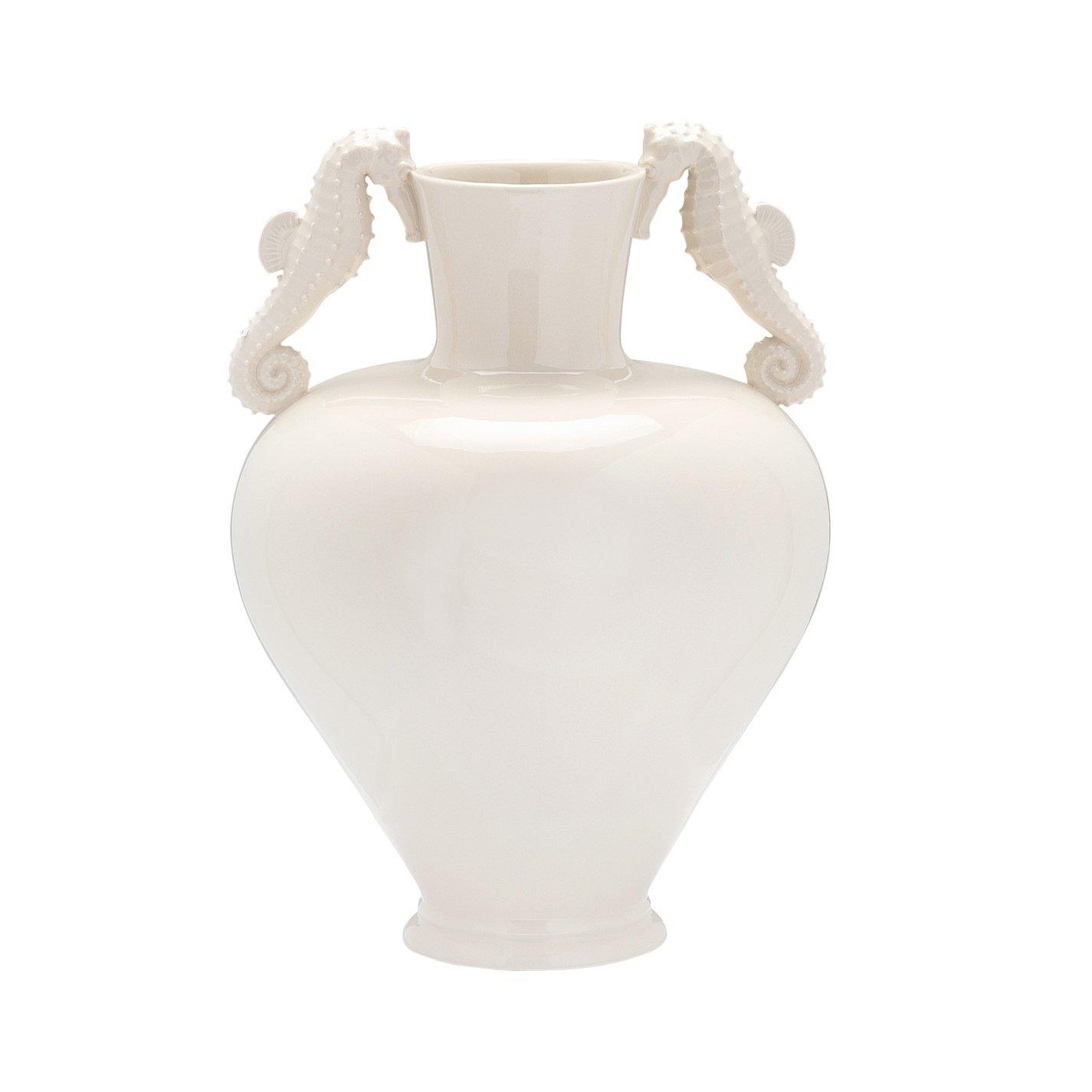 White - Anna + Nina - Anna Seahorse Vase - 1