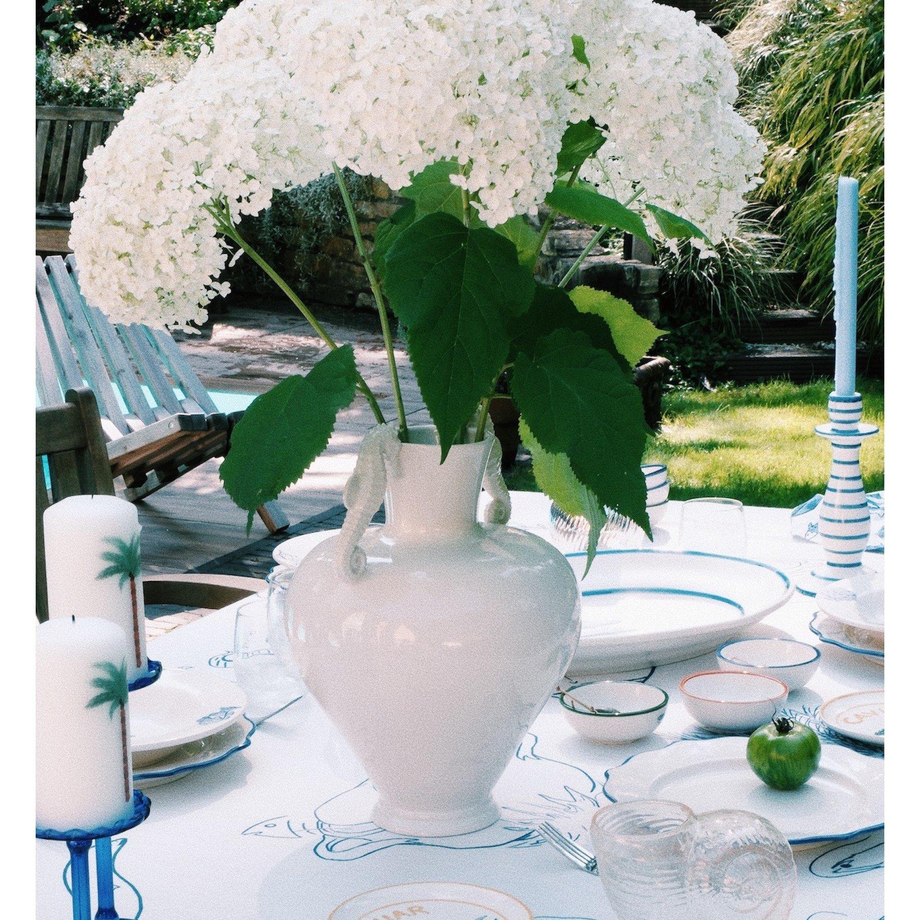 White - Anna + Nina - Anna Seahorse Vase - 2