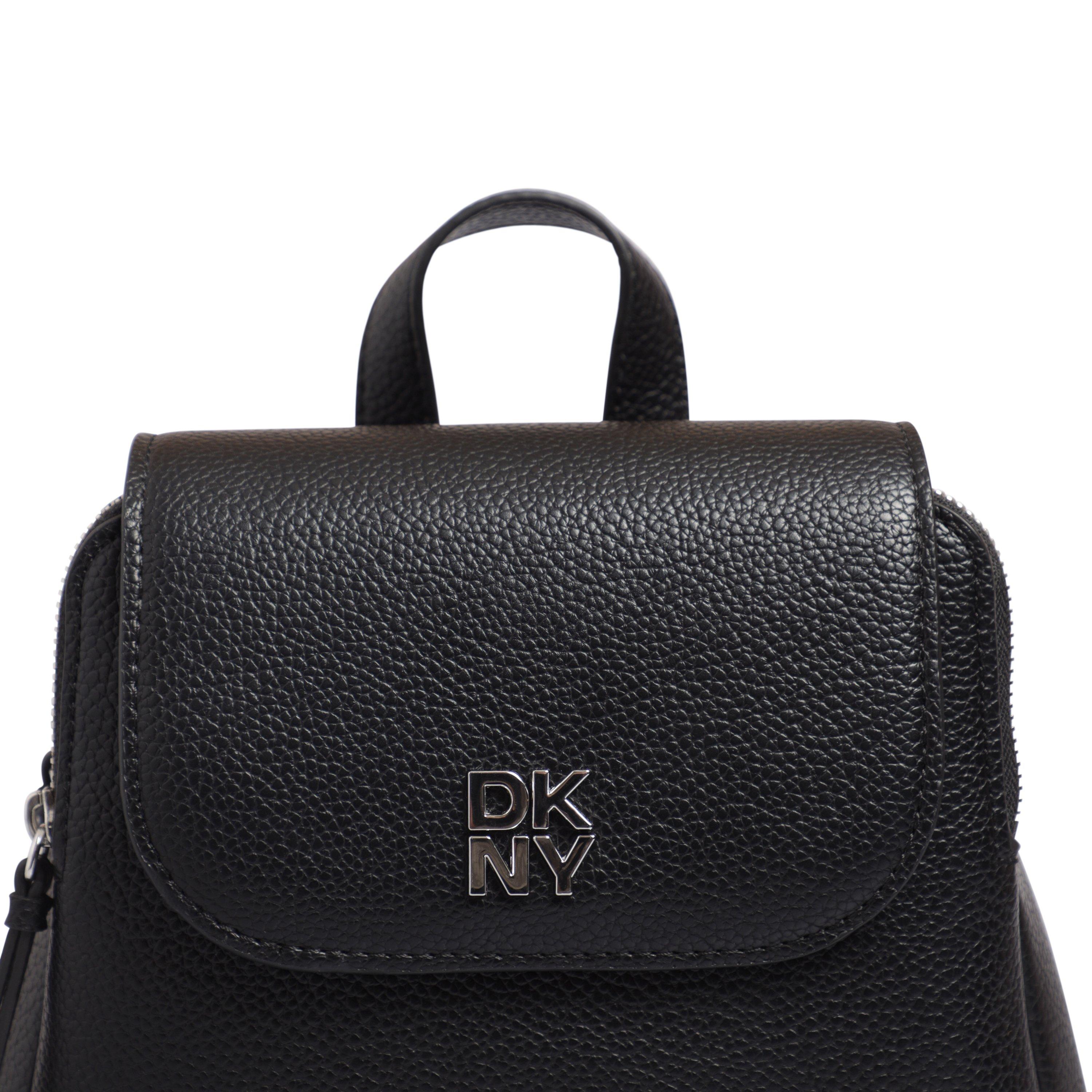 BLACK/SILVER - DKNY - DKNY Gallen Backpack Ld99 - 4