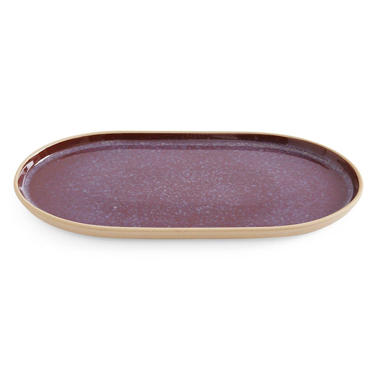 Amethyst - Portmeirion - Minerals Large Oval Platter, Amethyst - 3