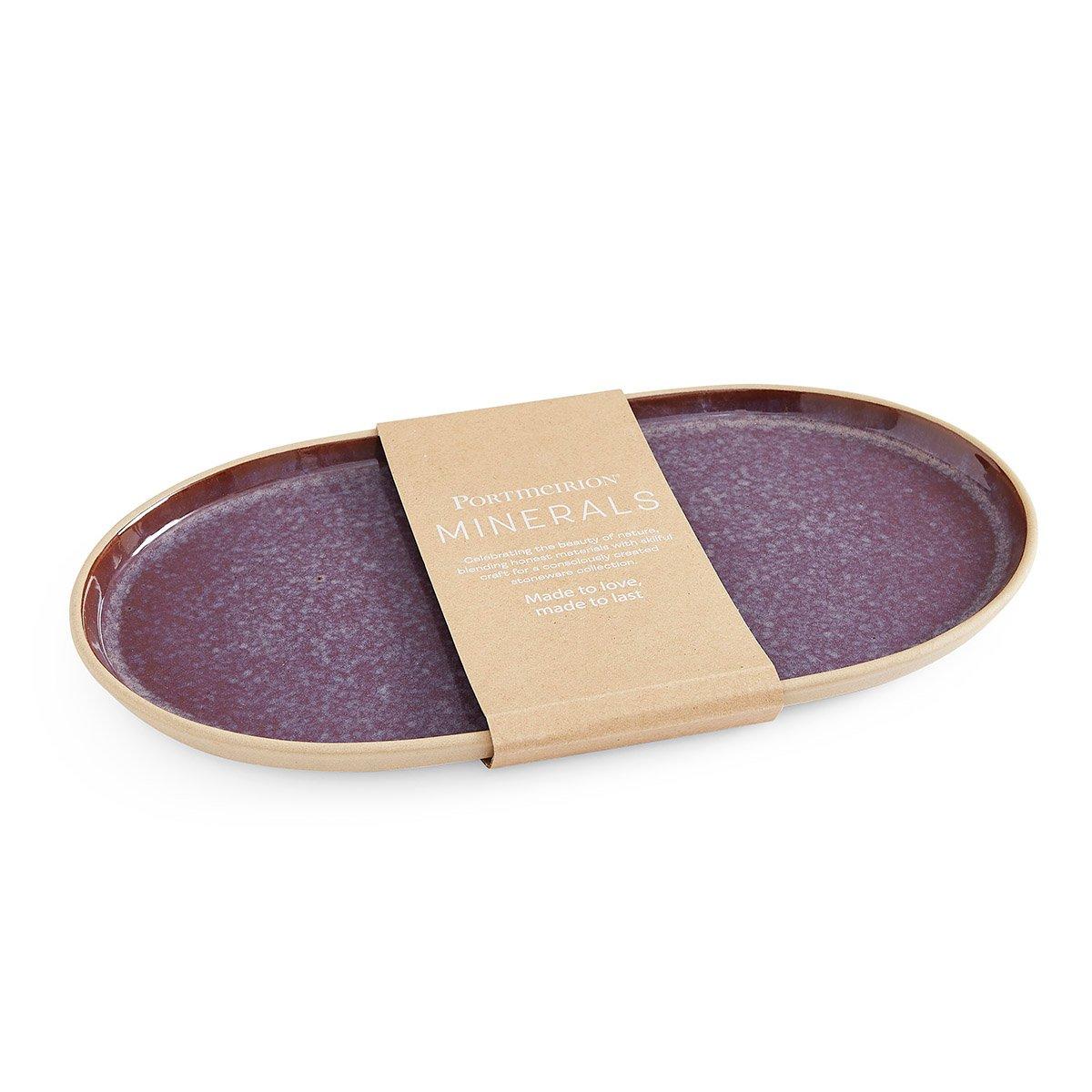 Amethyst - Portmeirion - Minerals Large Oval Platter, Amethyst - 7