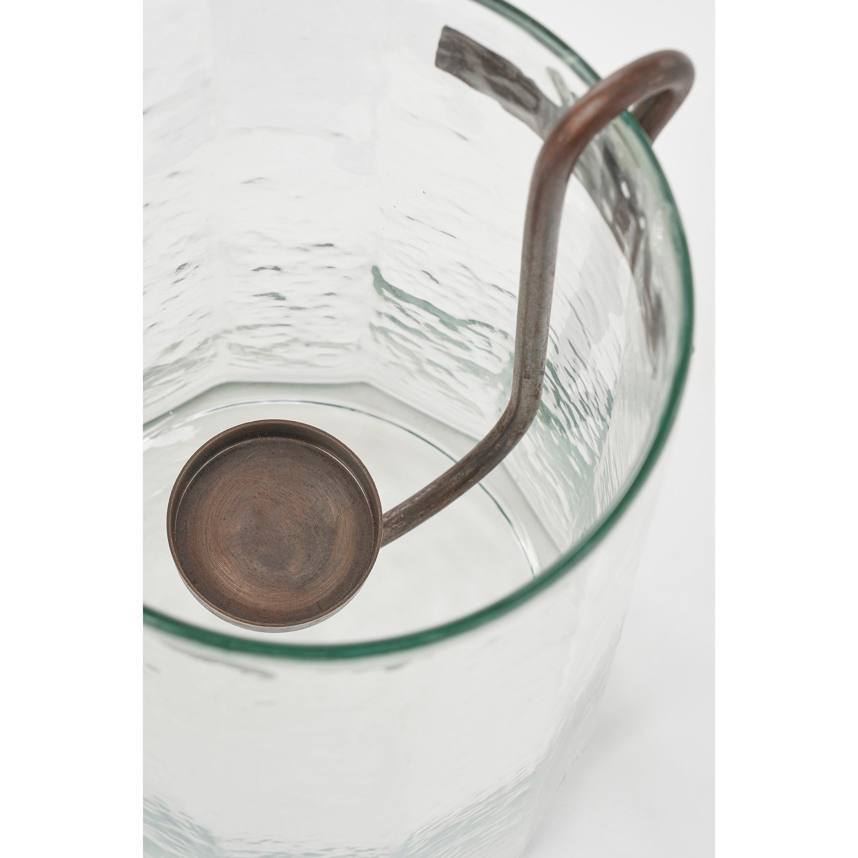 34x20.5cm - Mica - hurricane light with candleholder glass - 4