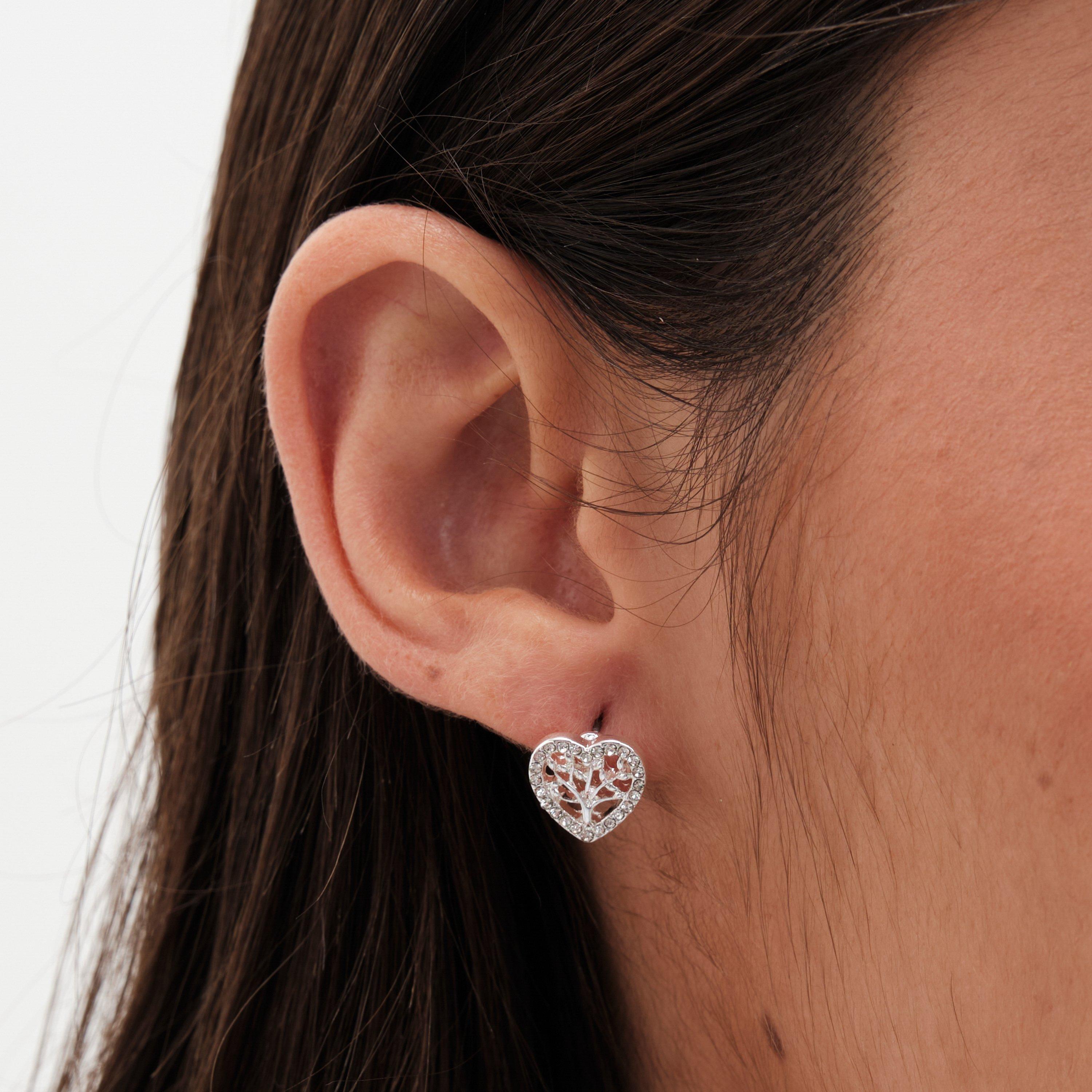 Silver - Jon Richard - Silver Crystal Heart Tree Of Love Set - Gift Box - 5