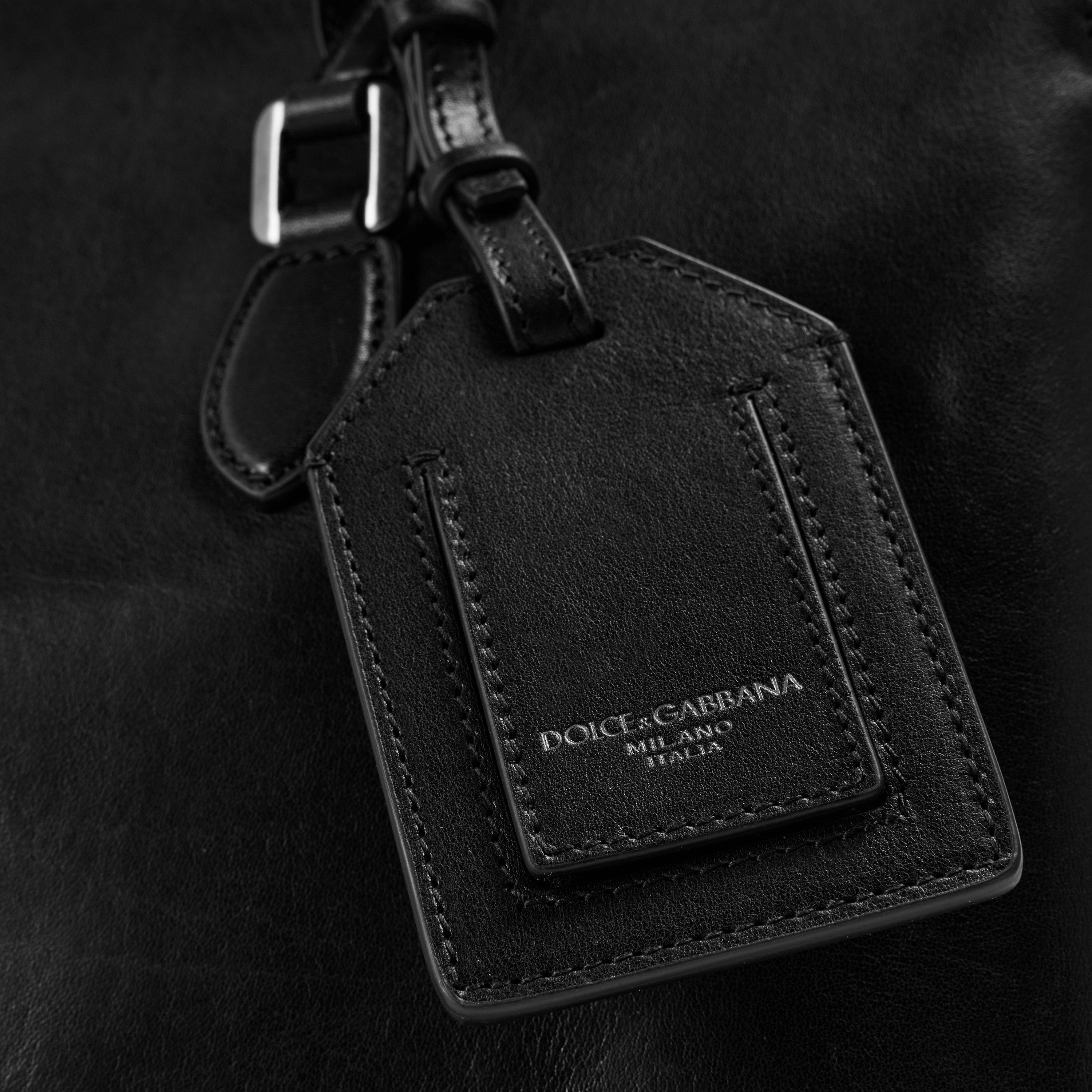 Nero - Dolce and Gabbana - Men's Leather Messenger Bag - 4