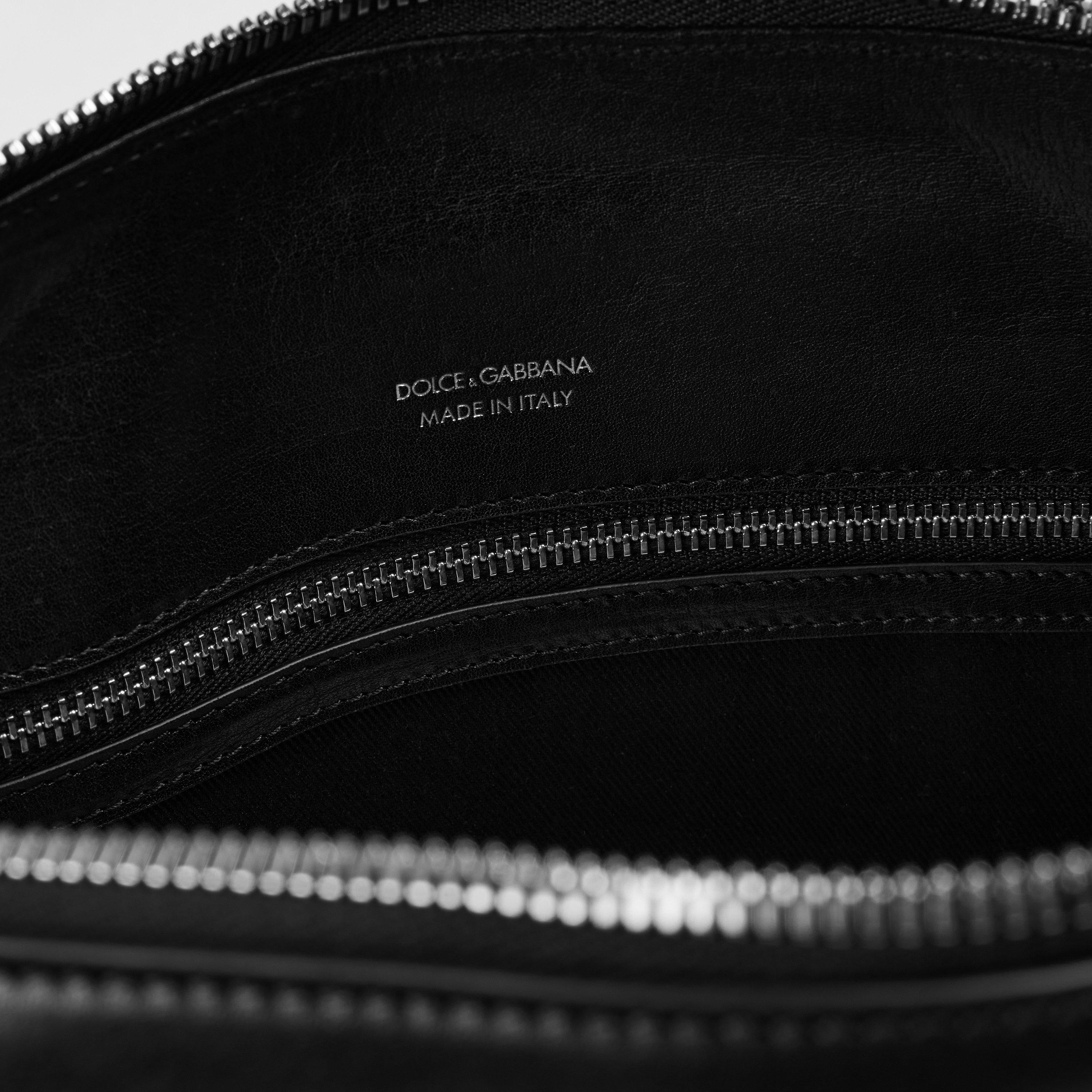 Nero - Dolce and Gabbana - Men's Leather Messenger Bag - 5