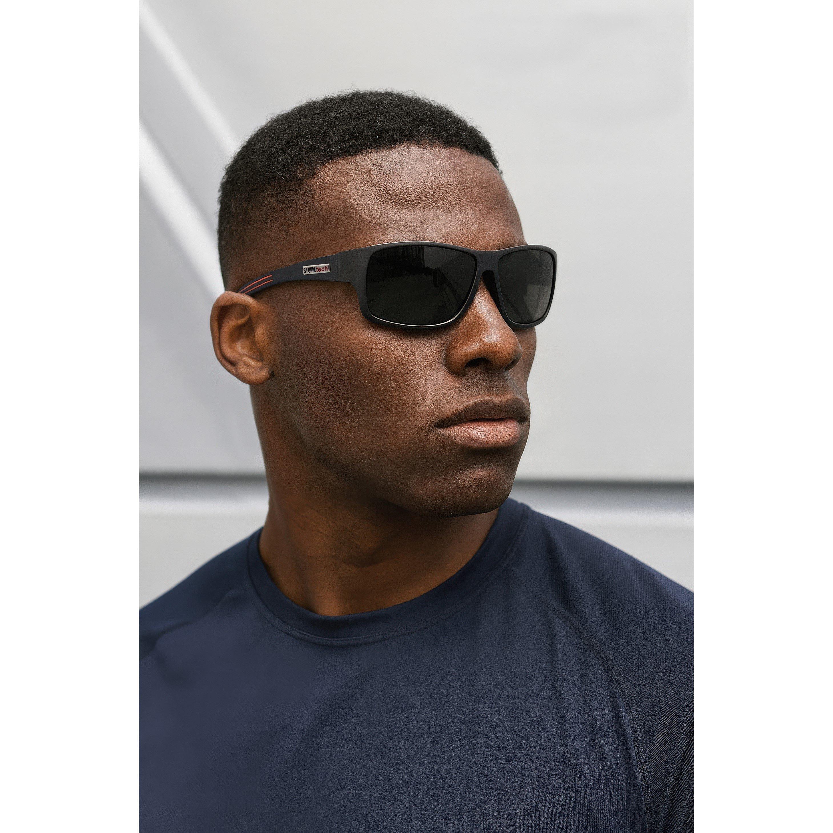 Grau - Storm - Men's Tech Sports Running Sunglasses - 3