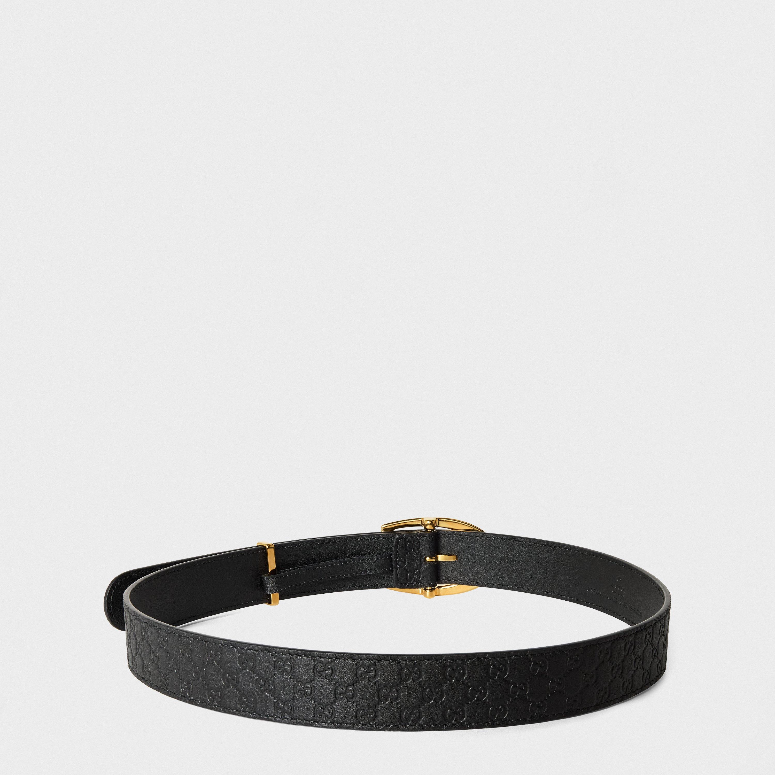Black - Gucci - Women's Leather Belt - 2
