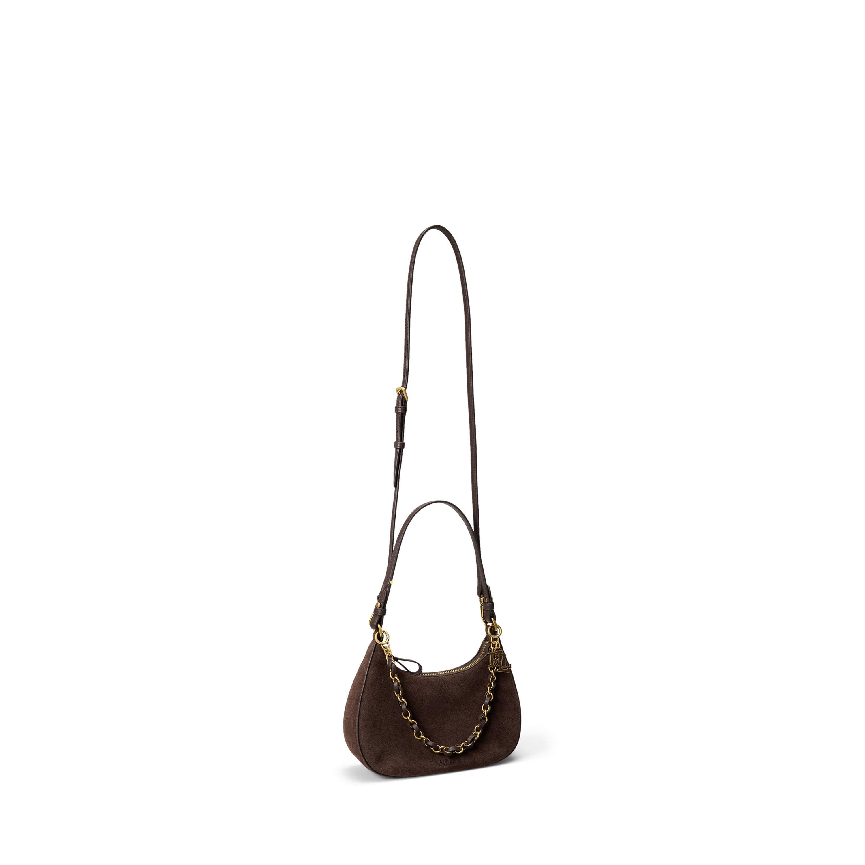 CHESTNUT BROWN - Lauren by Ralph Lauren - Women's Mercy Shoulder Medium Bag - 2