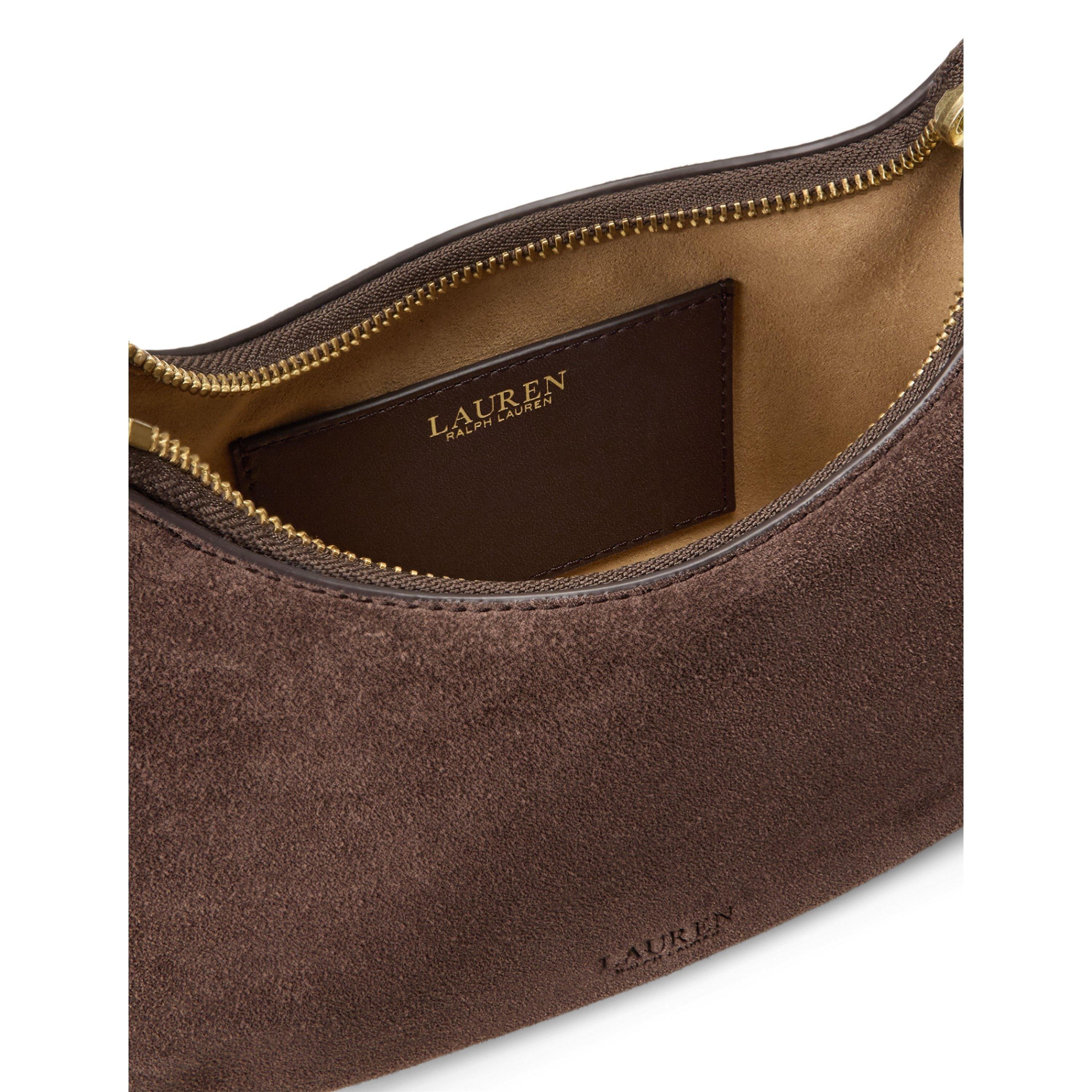 CHESTNUT BROWN - Lauren by Ralph Lauren - Women's Mercy Shoulder Medium Bag - 5