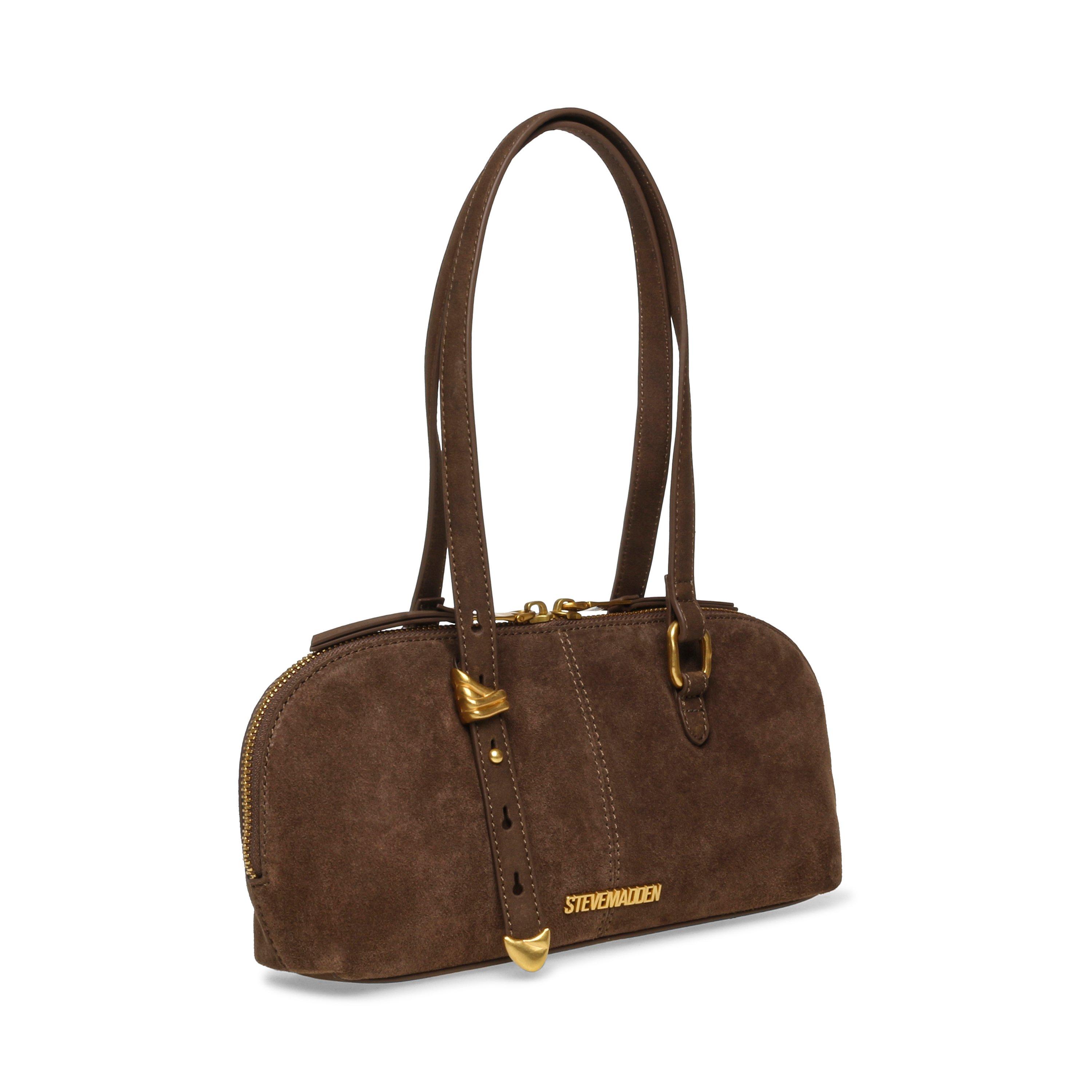BRN/GLD - Steve Madden - Women's Curie Shoulder Bag - 3