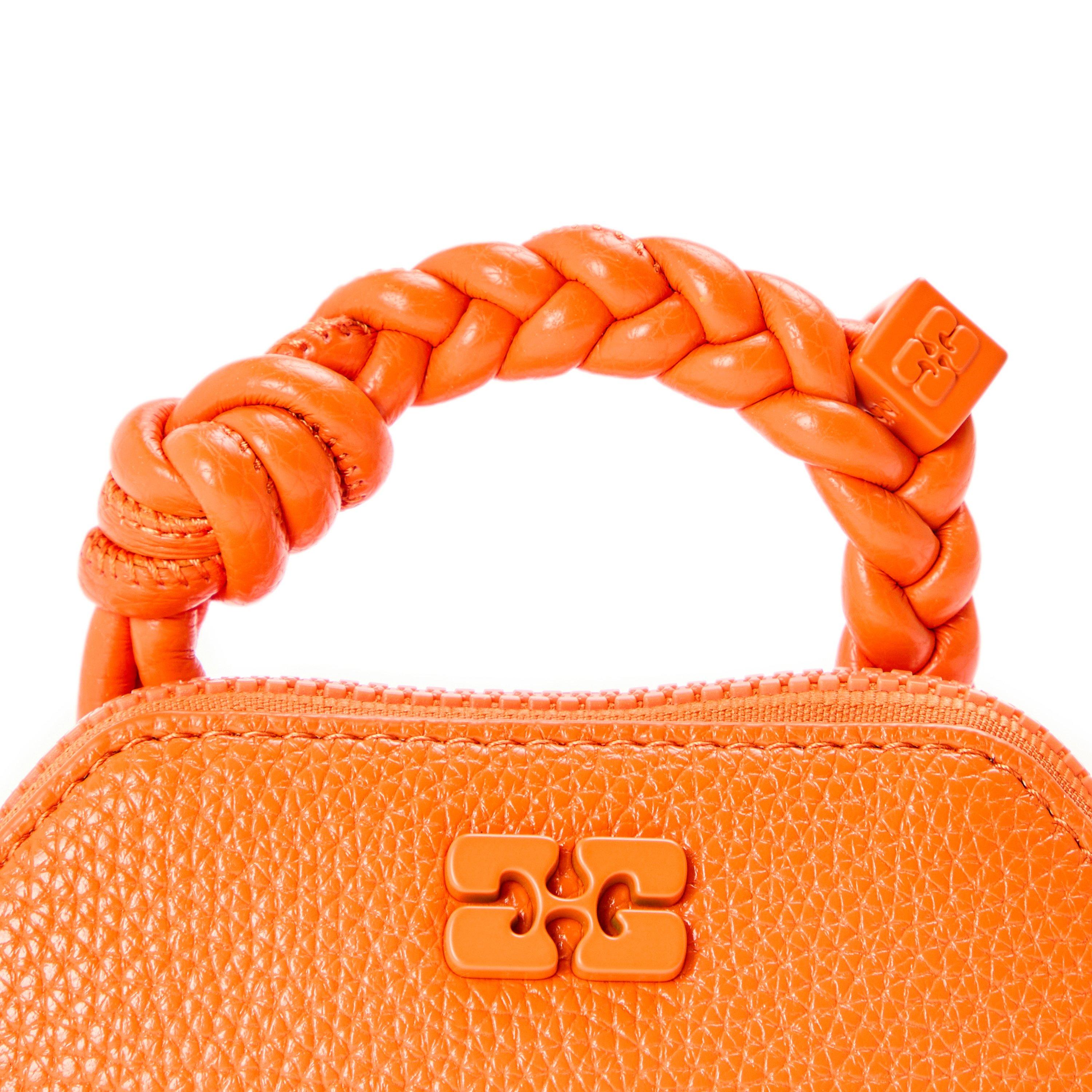 Russet Orange - Ganni - Women's Bou Bag Croco Top Handle - 3
