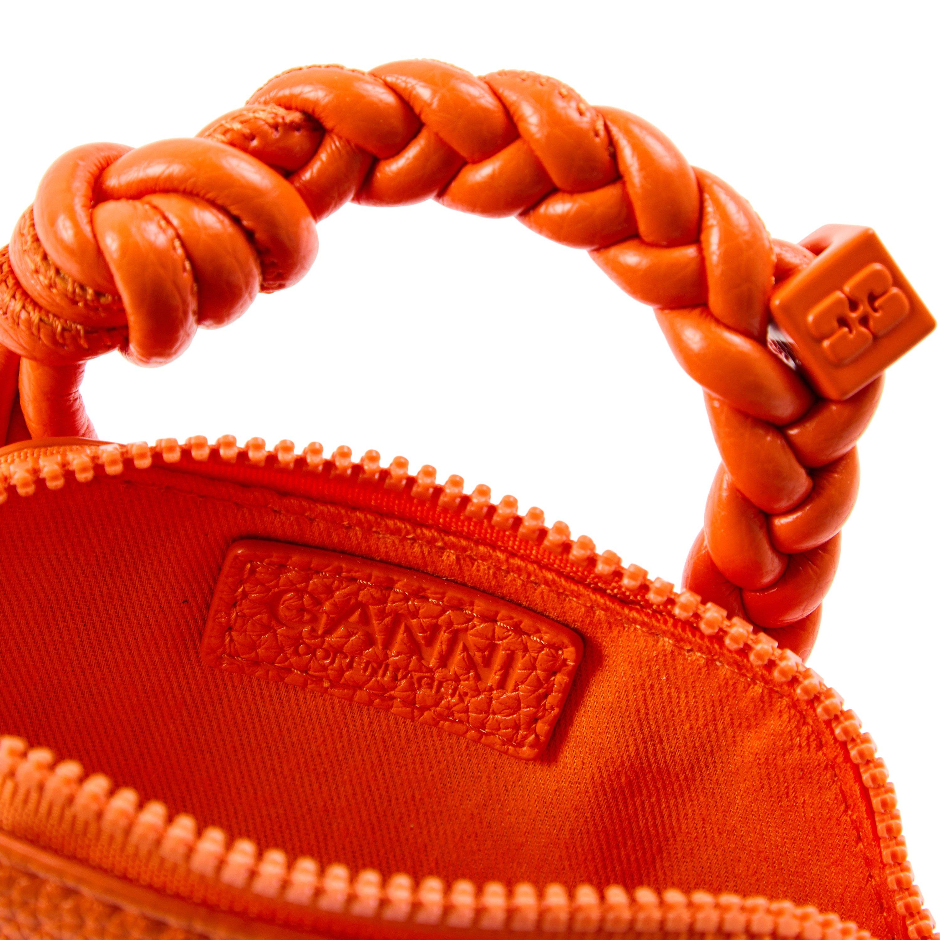 Russet Orange - Ganni - Women's Bou Bag Croco Top Handle - 4