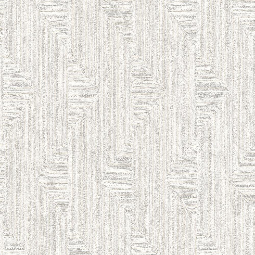 Design Id  Did Retro String Motif Taupe Wallpaper - Neutral
