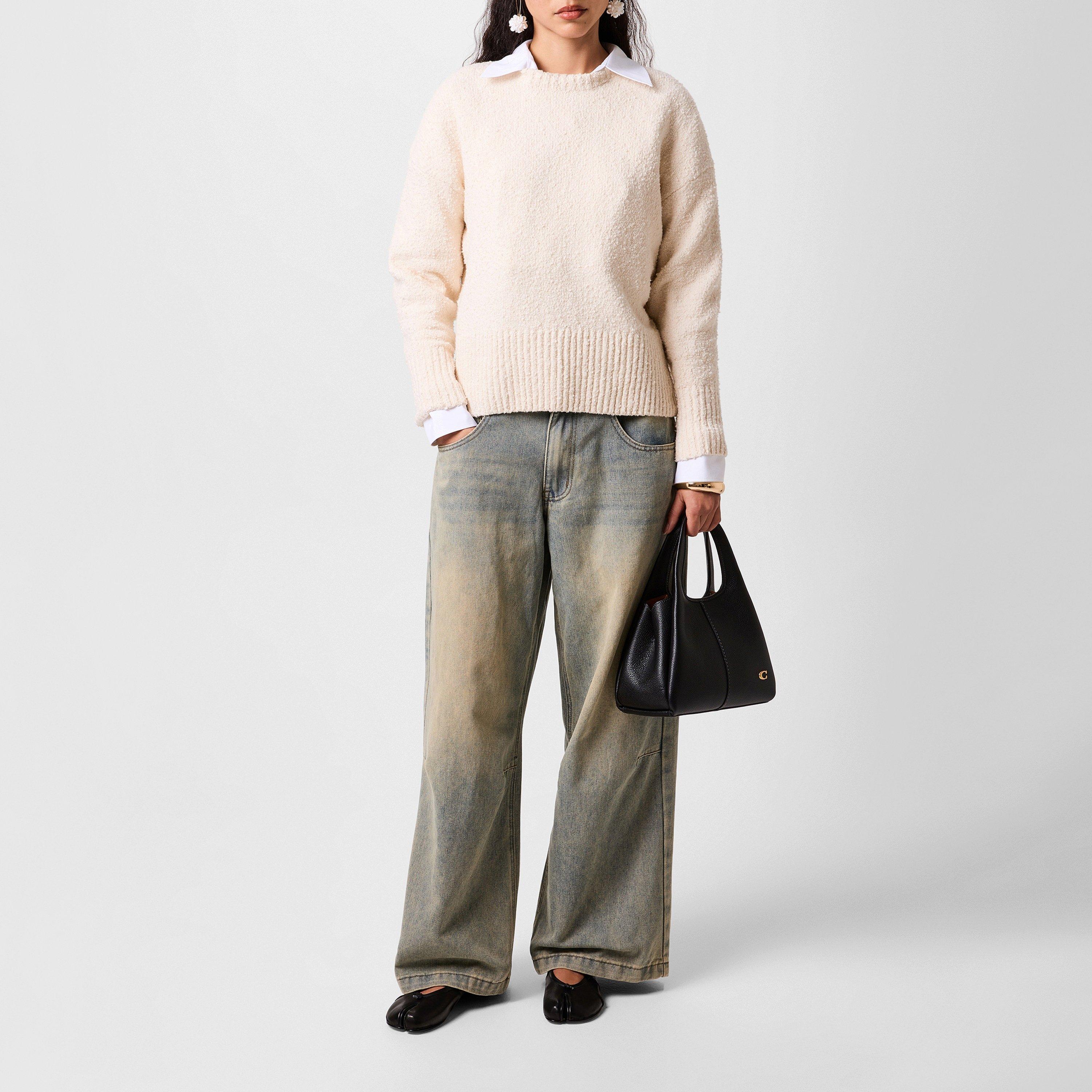 Black - Coach - Women's Lana Leather Shoulder Bag - 6