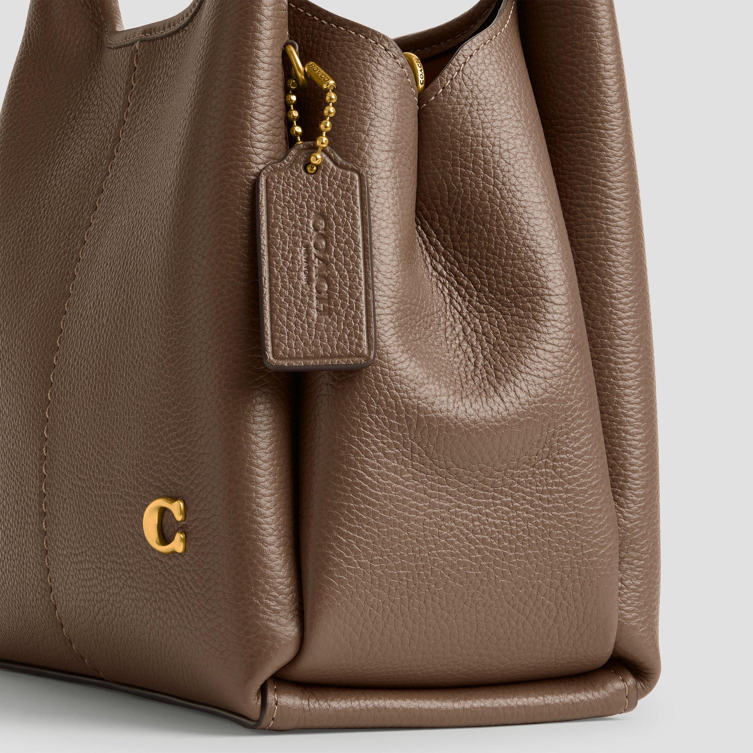 DarkStone - Coach - Womens Lana Leather Shoulder Bag - 5