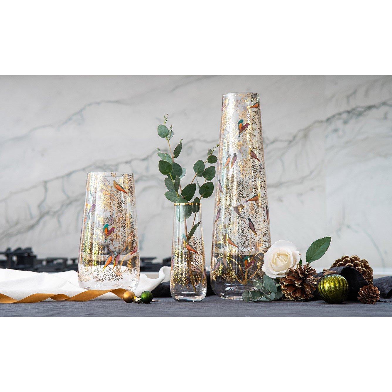 Decorated Glass - Sara Miller London - Sara Miller Chelsea Tall Glass Vase - 7