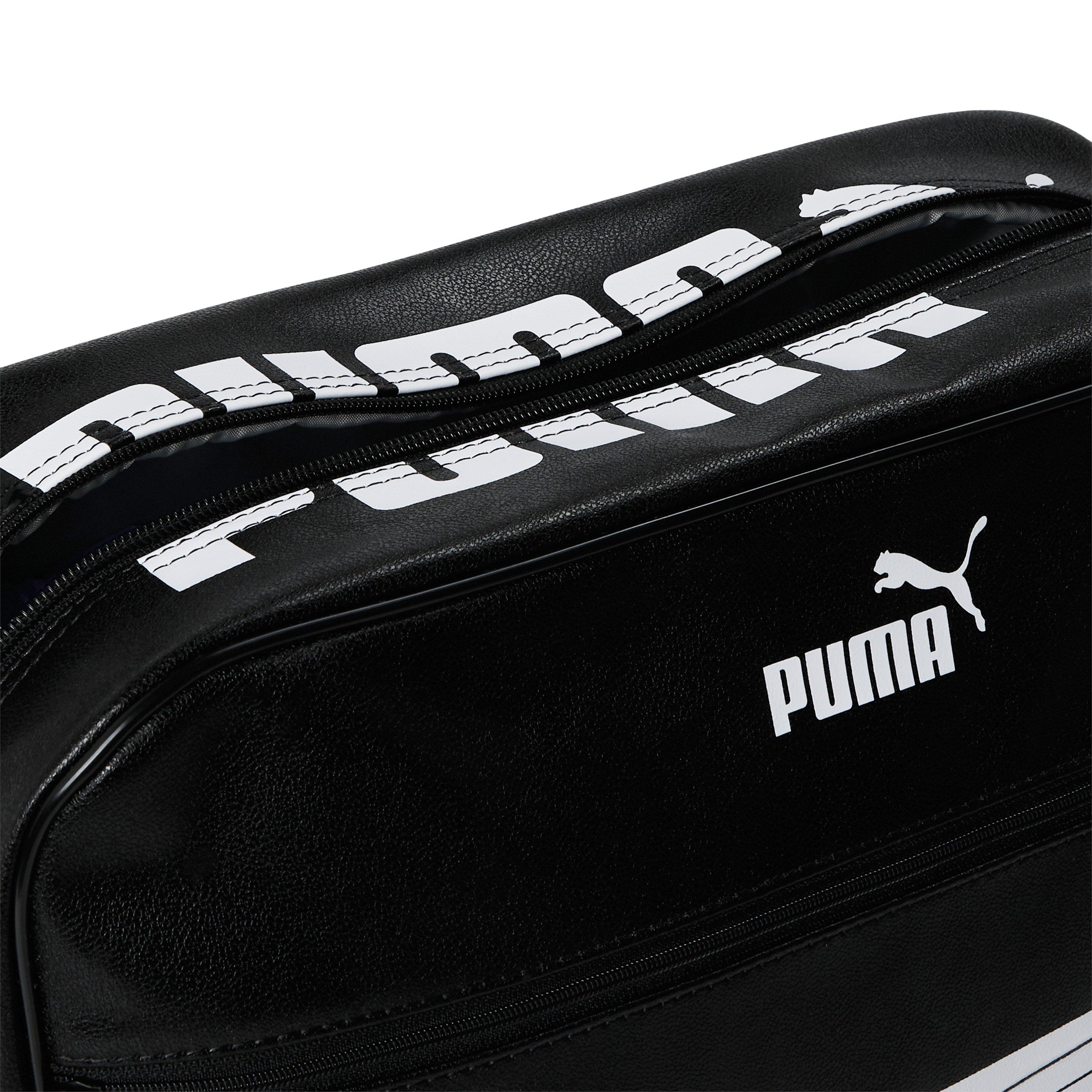 Black/White - Puma - Men's College Reporter Messenger Bag - 4