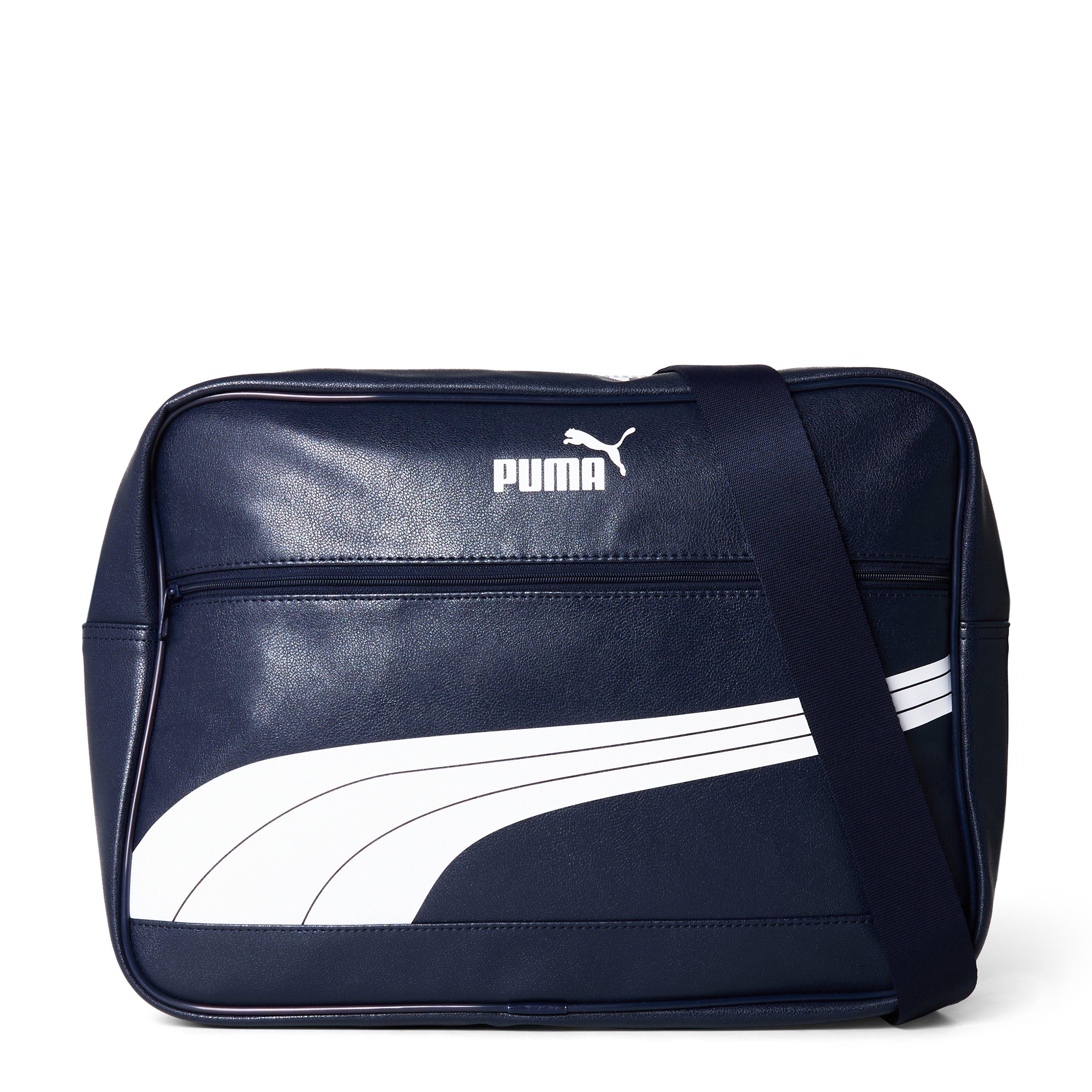 Marineblau/Weiß - Puma - Men's College Reporter Messenger Bag - 1