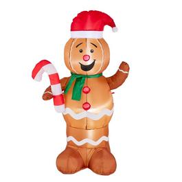 Premier Decorations Christmas Inflatable Ginger Bread