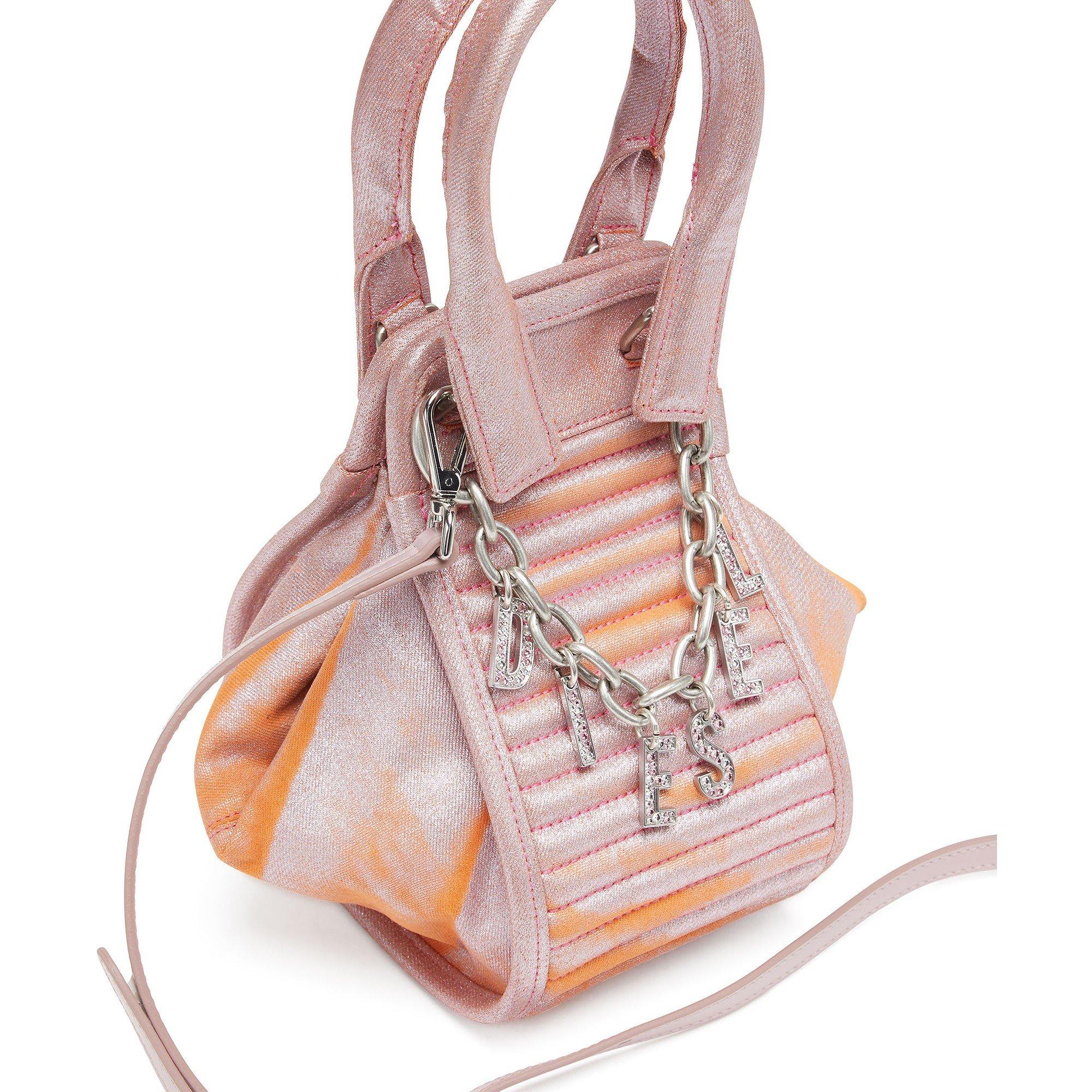 Pink/Apricot - Diesel - Women's Shoulder Mini Bags - 5