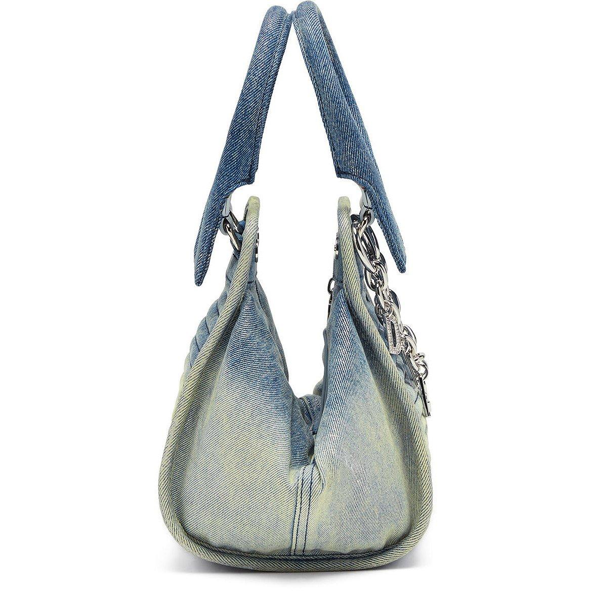 Silver Blue - Diesel - Women's Shoulder Mini Bags - 4
