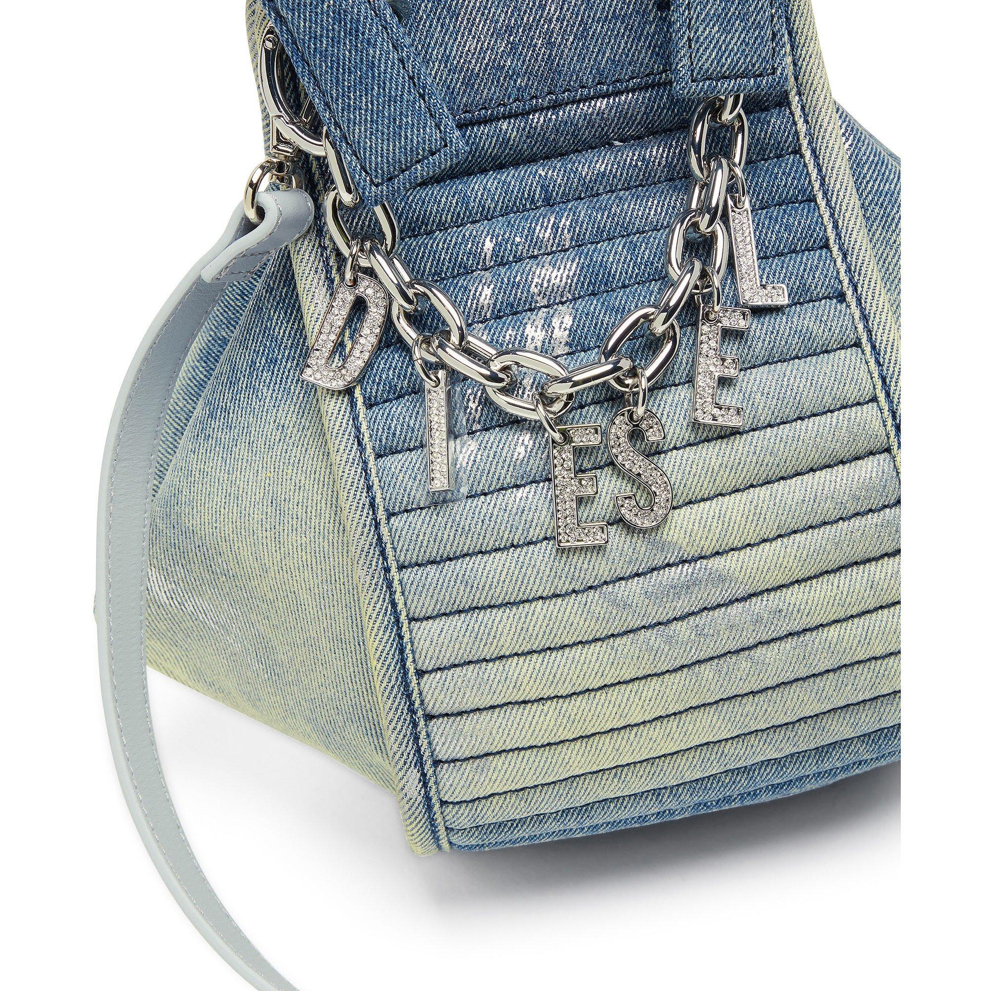 Silver Blue - Diesel - Women's Shoulder Mini Bags - 5