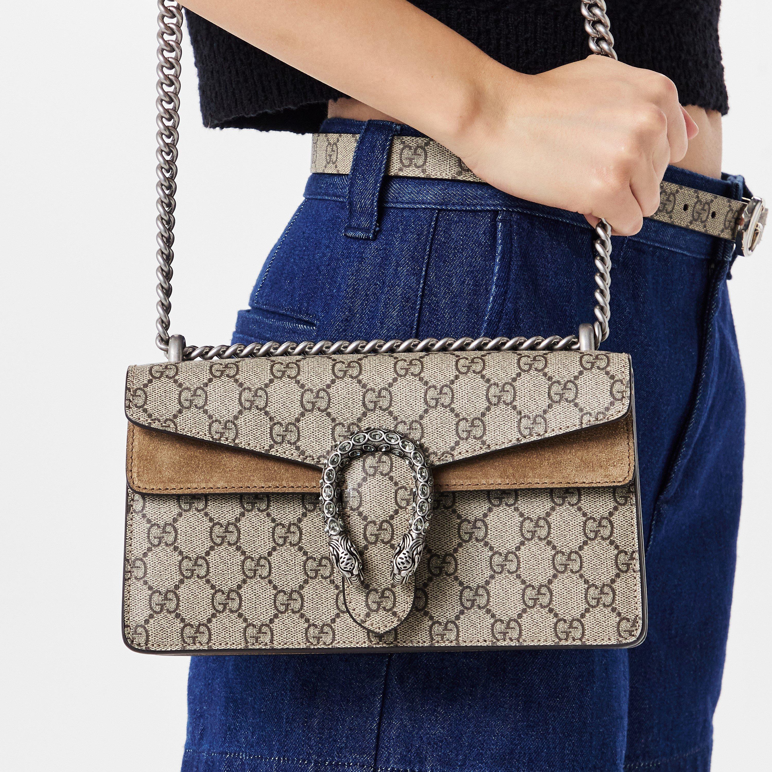 Beige Ebony - Gucci - Women's Dionysus Shoulder Bag - 3