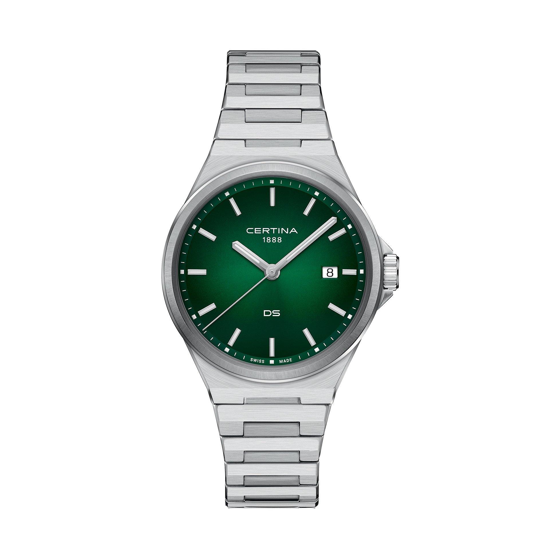 Certina  Automatic Analogue Watch - Green/Silver