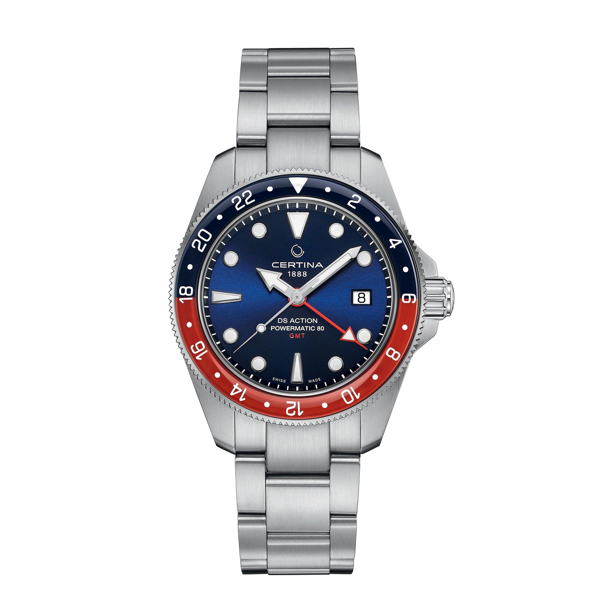 Certina  Automatic Water Resistant Auto Analogue Watch - Blue/Silver