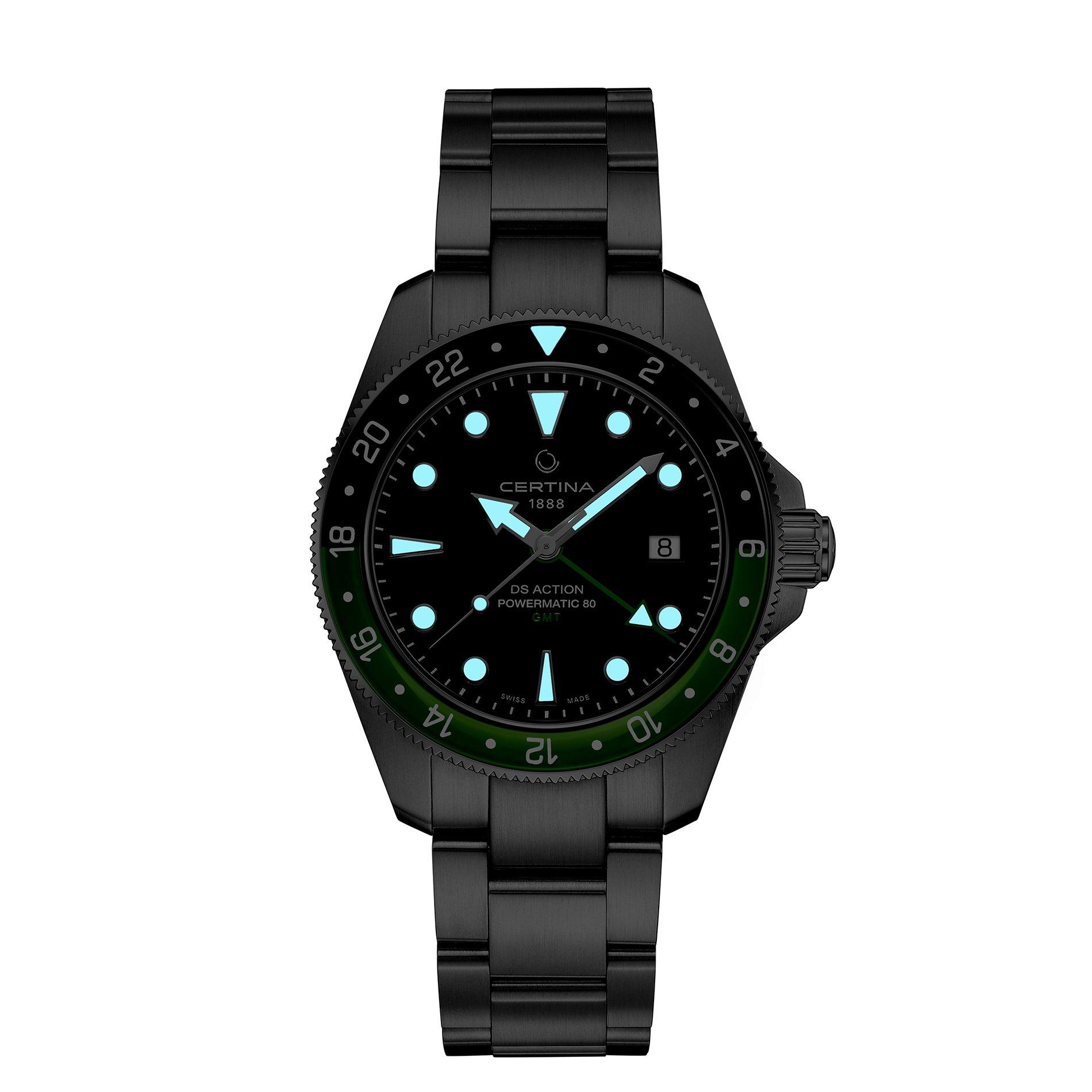 Black/Silver - Certina - Automatic Water Resistant Auto Analogue Watch - 4