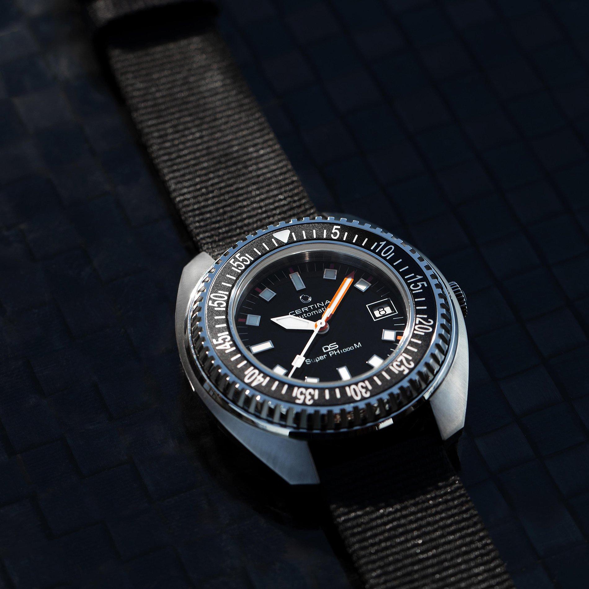 Black/Silver - Certina - Unisex Adults Auto Analogue Watch - 2