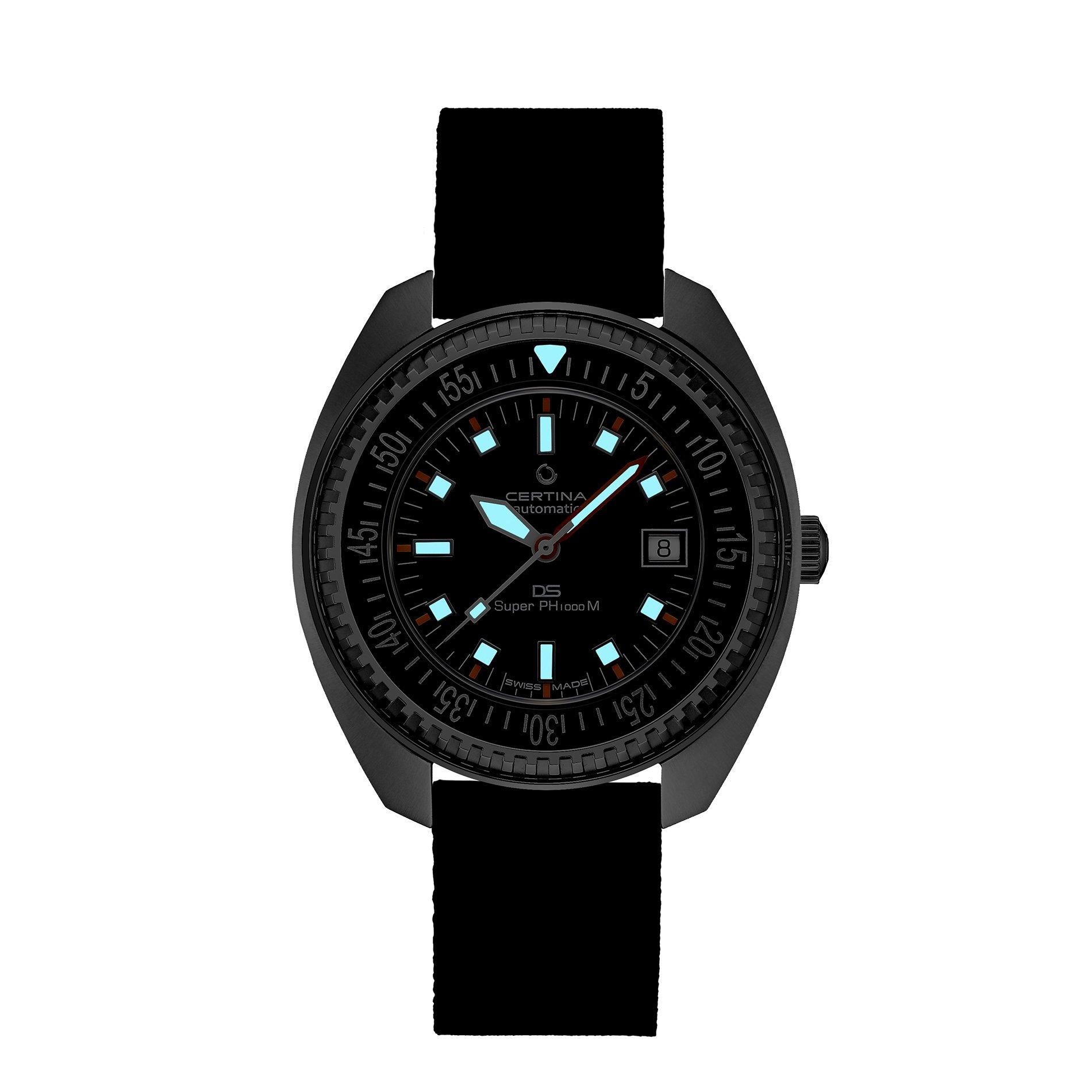 Black/Silver - Certina - Unisex Adults Auto Analogue Watch - 3