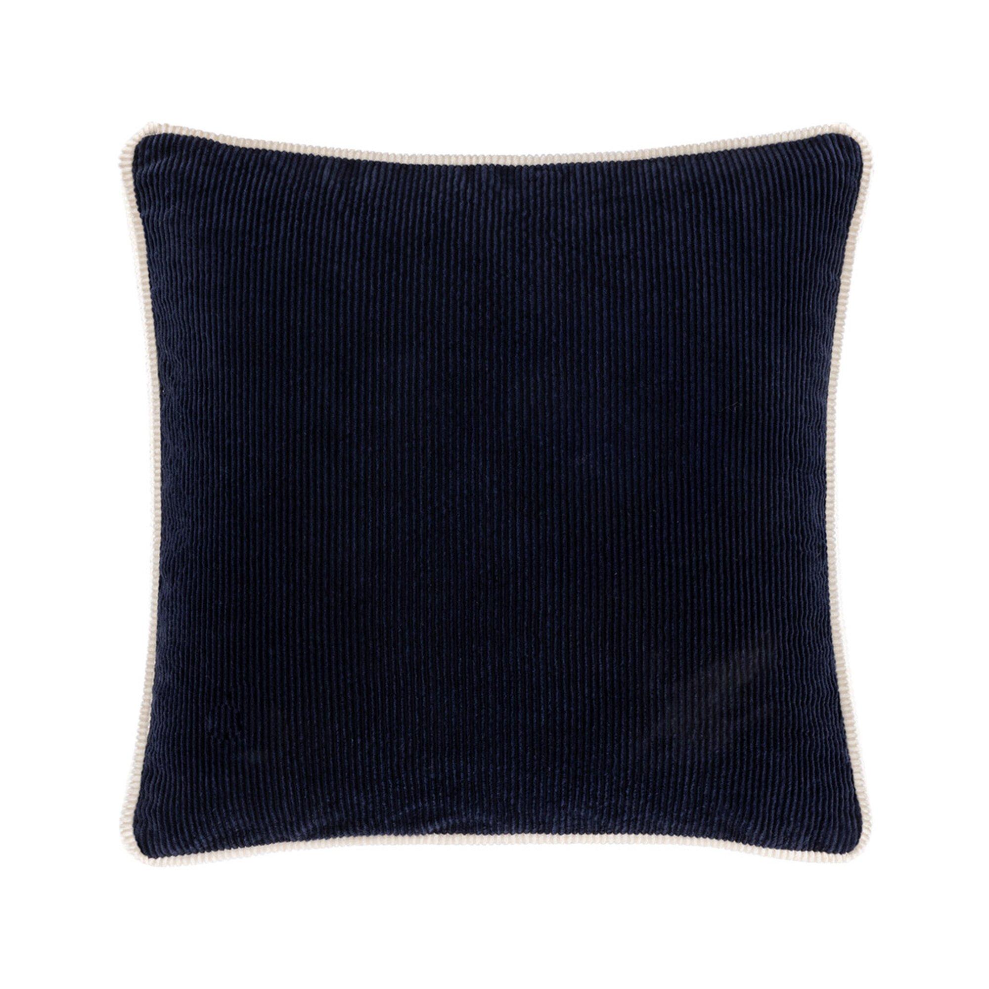 Marine - Lacoste Home - L Velvet Cushion 50x50cm - 3