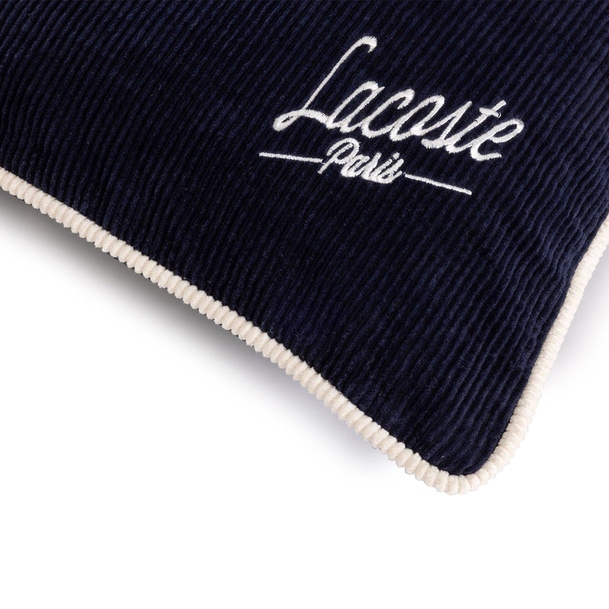 Marine - Lacoste Home - L Velvet Cushion 50x50cm - 4