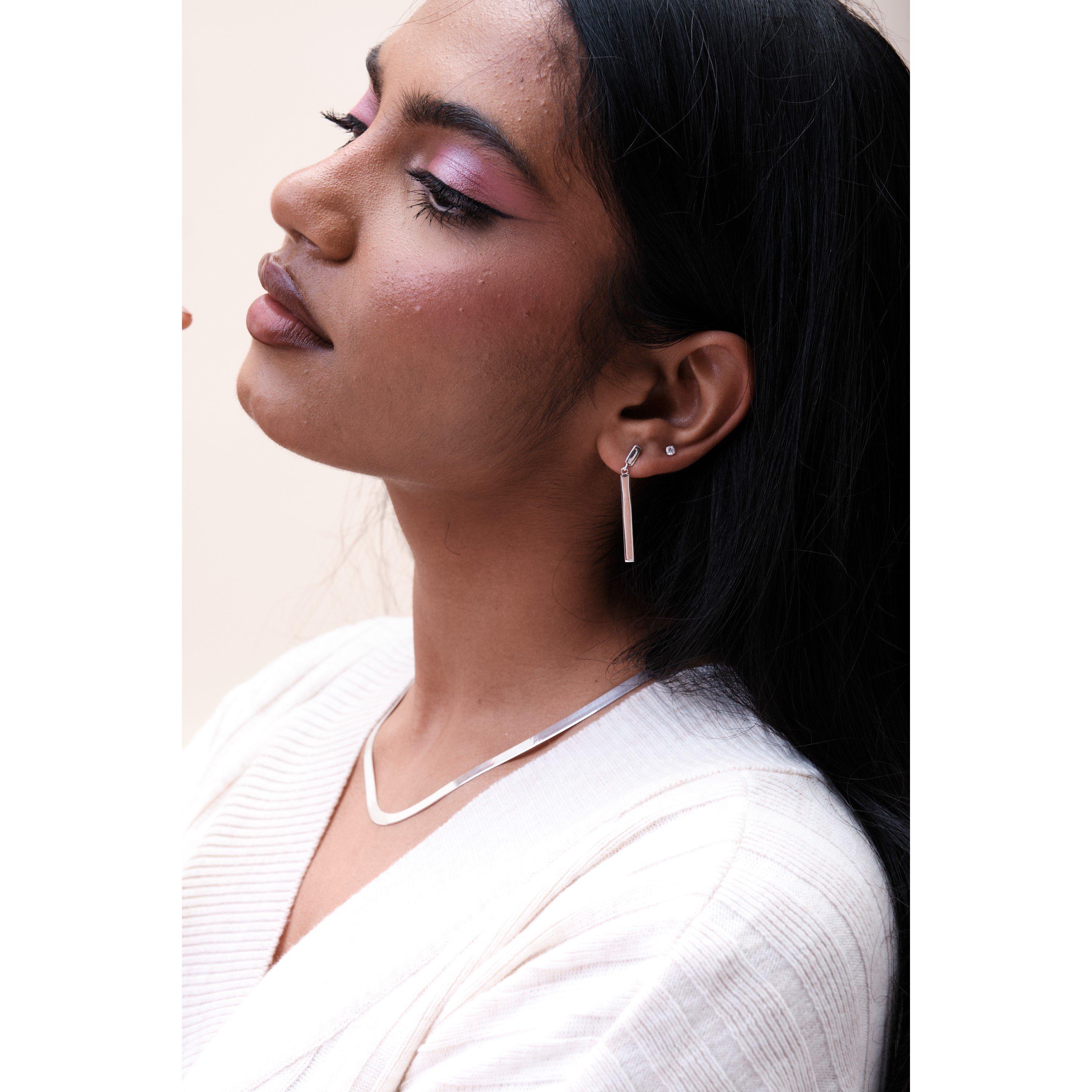 Silver - Simply Silver - Sterling Silver 925 with Cubic Zirconia 3mm Brilli - 3