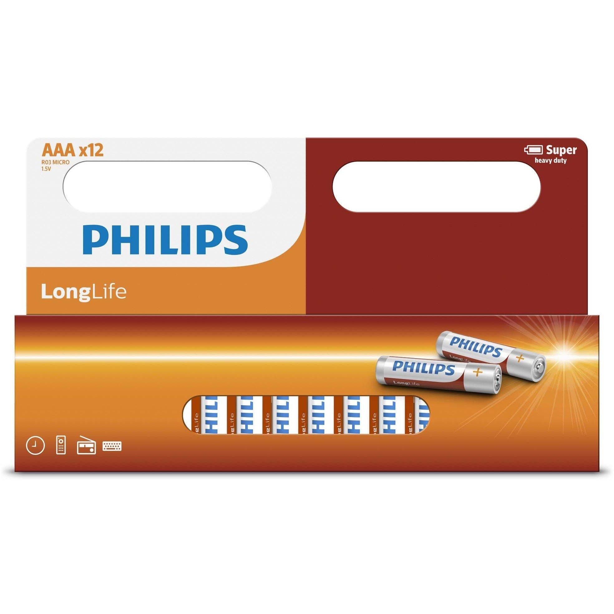 Philips Phillips AAA R03 Longlife Battery | FRASERS